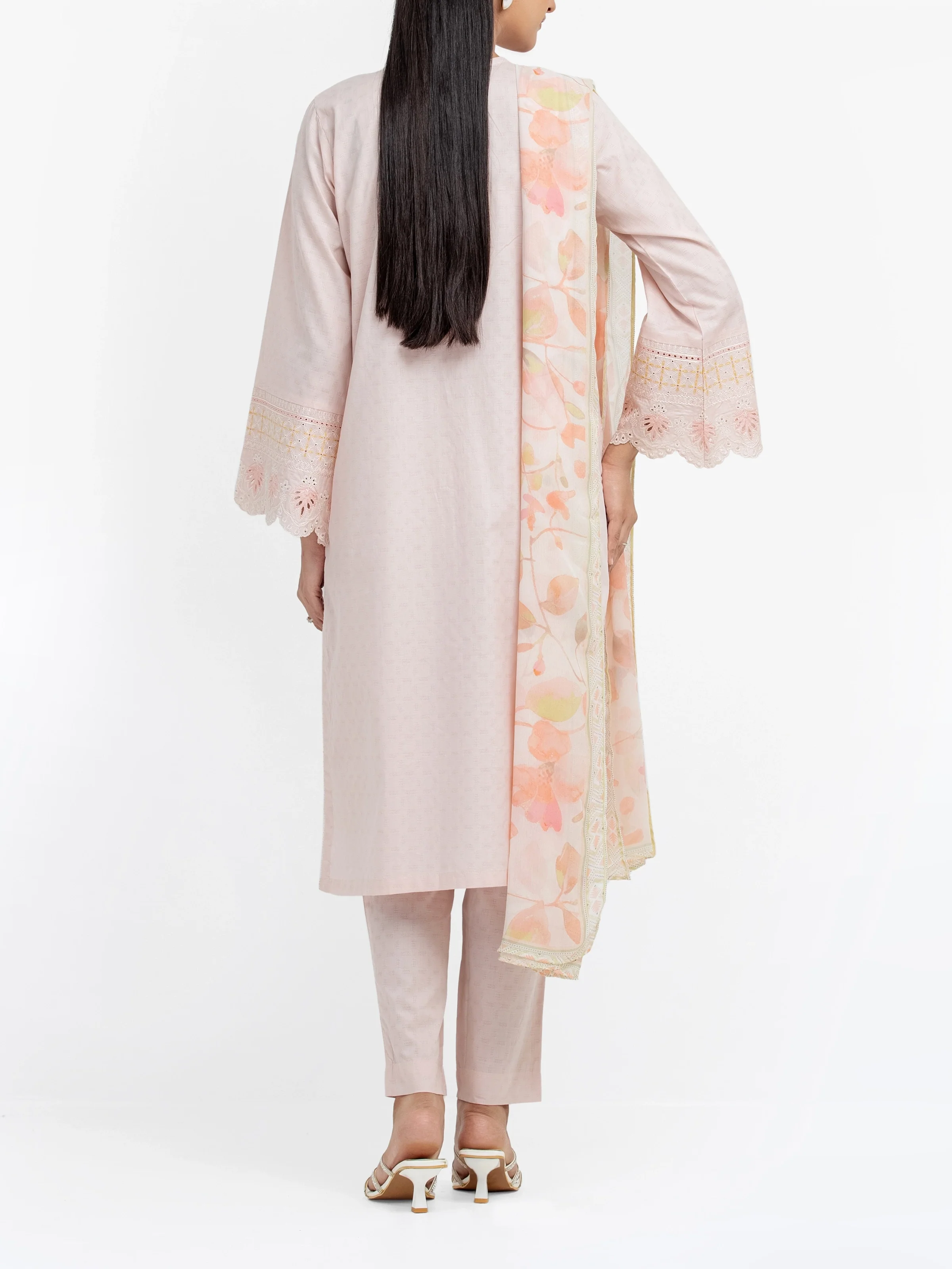 Pret Embroidered Dobby Suit - EWTKE24-81336-3P - Image 4