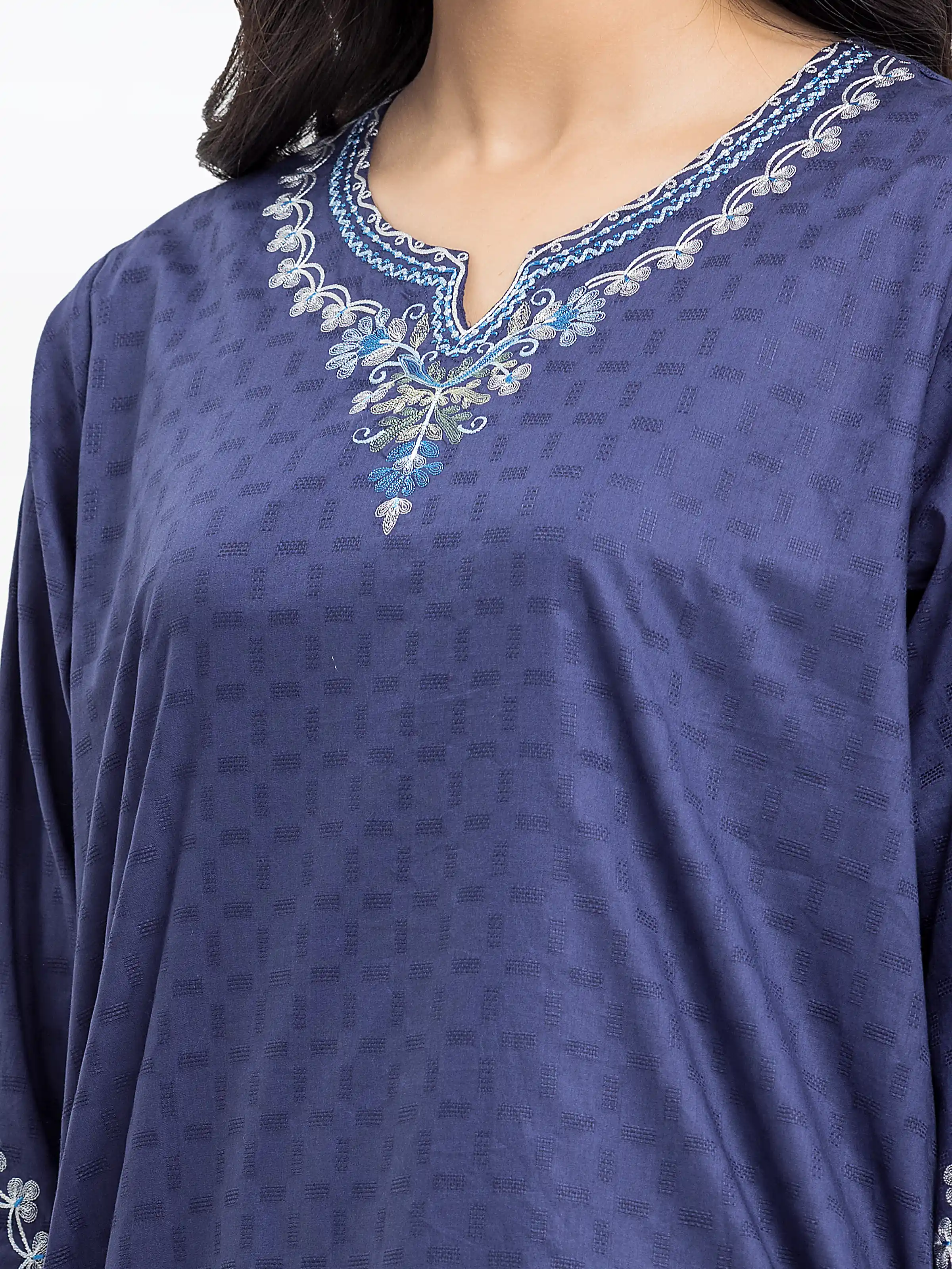 Pret Embroidered Dobby Suit - EWTKE24-81337-3P - Image 3