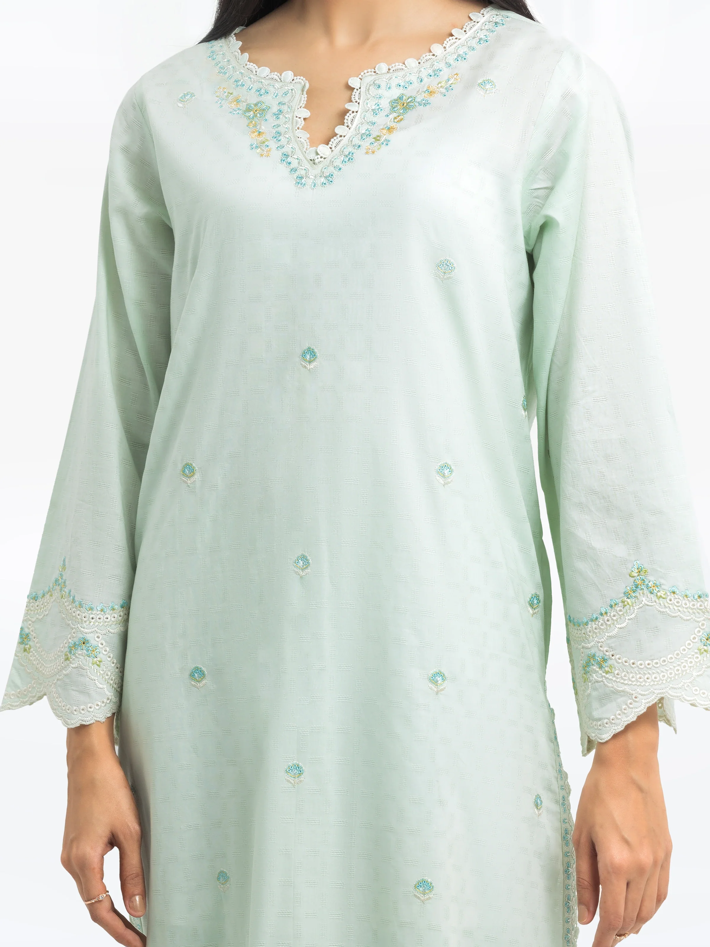 Pret Embroidered Dobby Suit - EWTKE24-81338-3P - Image 3