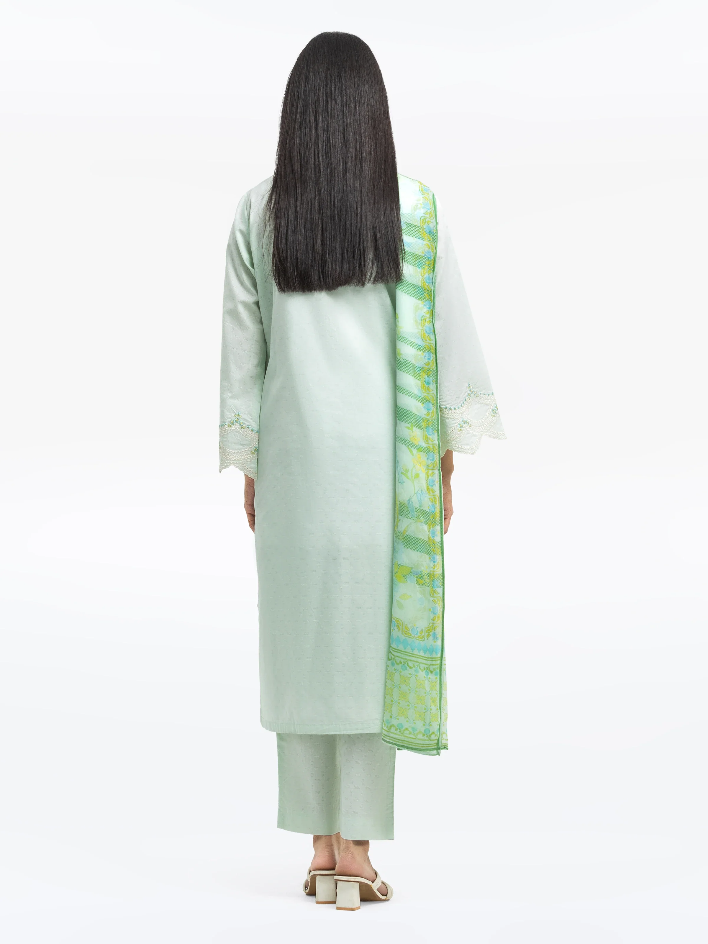 Pret Embroidered Dobby Suit - EWTKE24-81338-3P - Image 4