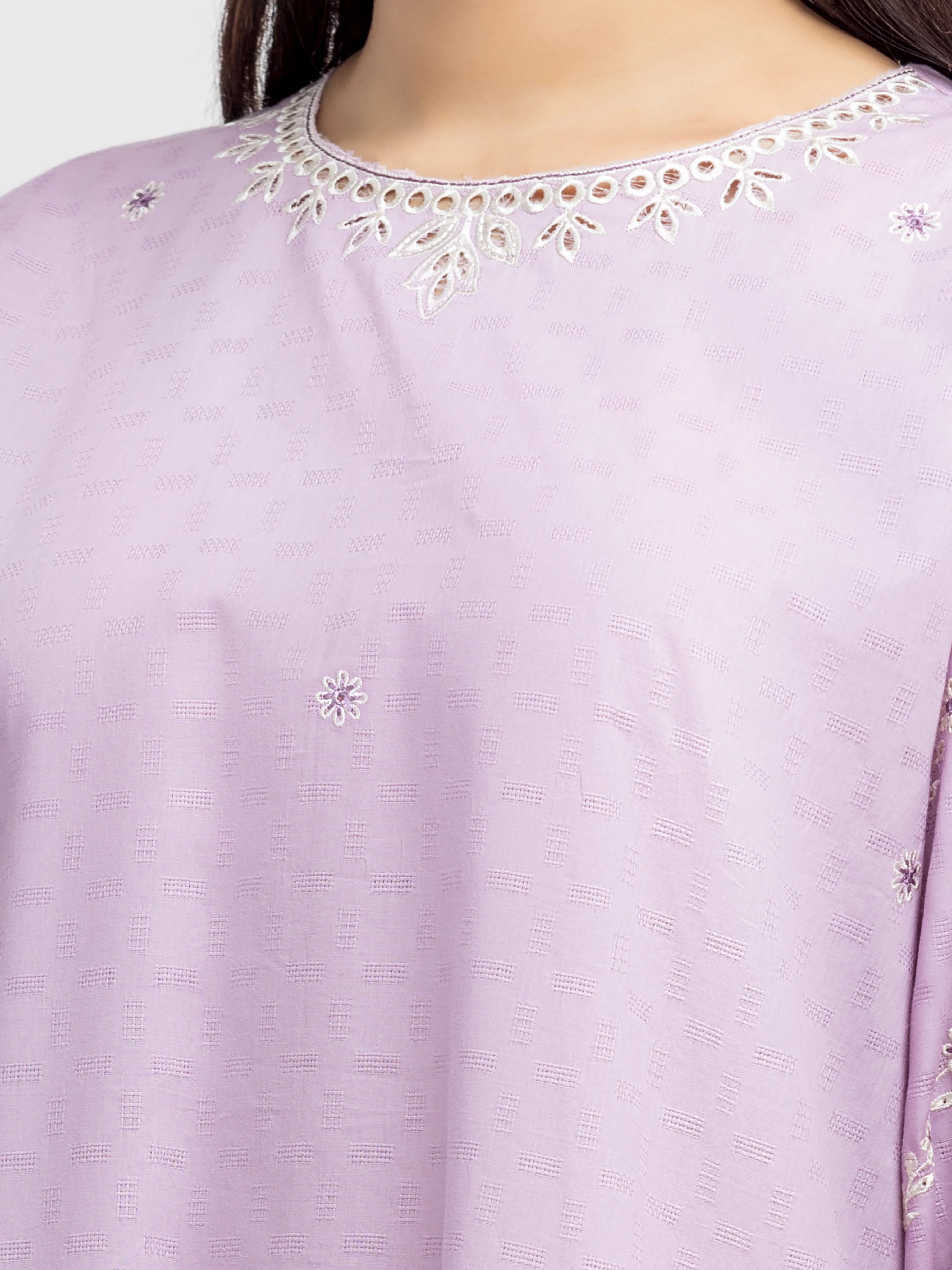 Pret Embroidered Dobby Suit - EWTKE24-81339-3P - Image 3