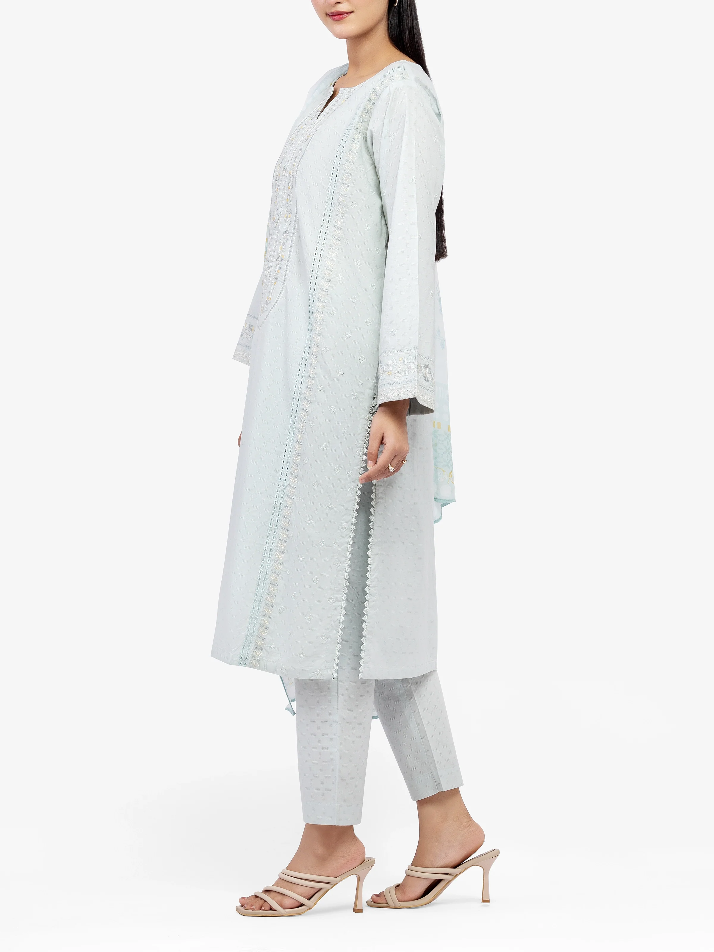 Pret Embroidered Dobby Suit - EWTKE24-81340-3P - Image 4