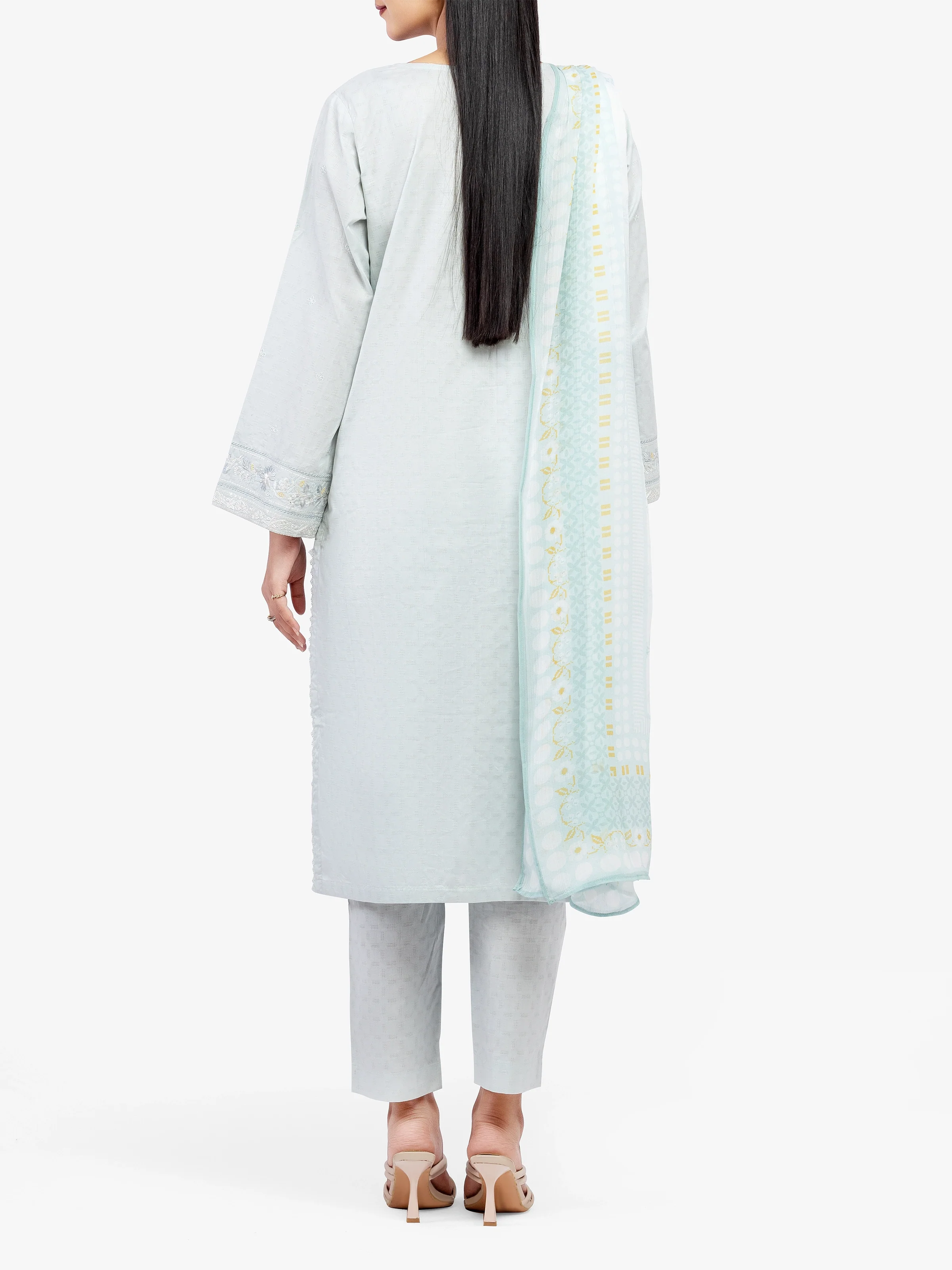 Pret Embroidered Dobby Suit - EWTKE24-81340-3P - Image 5