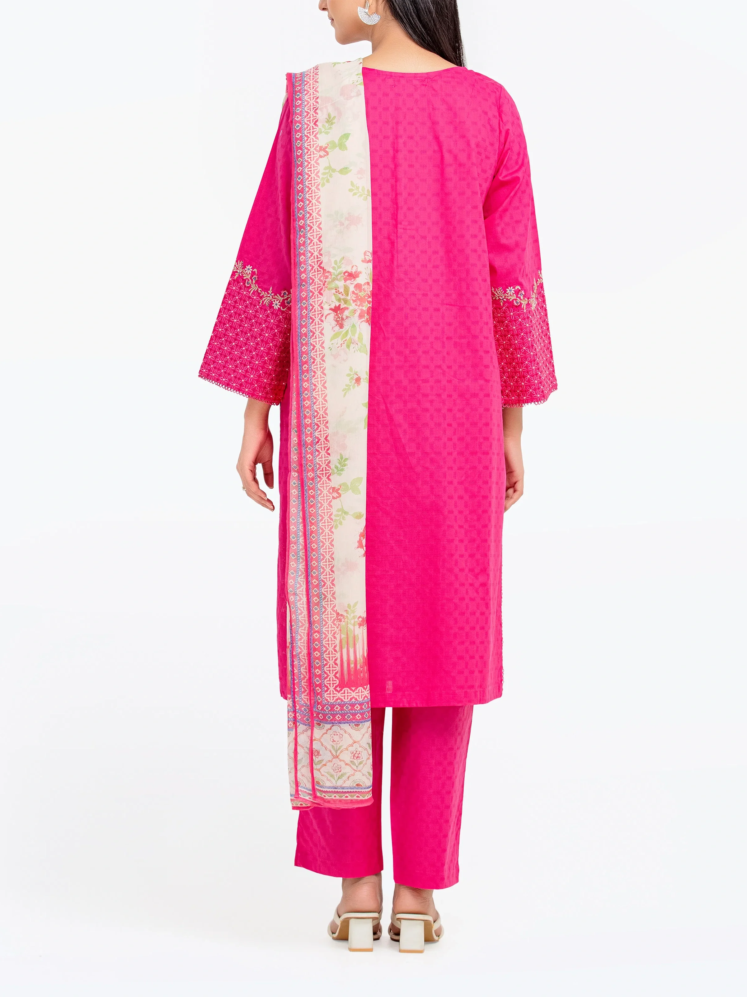 Pret Embroidered Dobby Suit - EWTKE24-81342-3P - Image 5