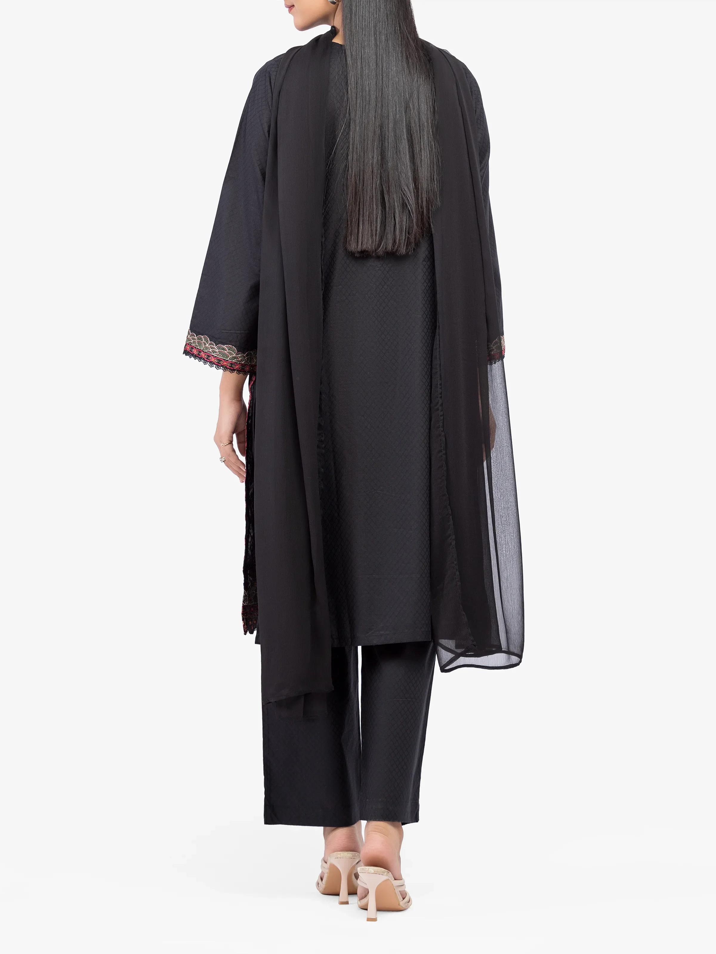 Pret Embroidered Dobby Suit - EWTKE24-81439-3P - Image 5