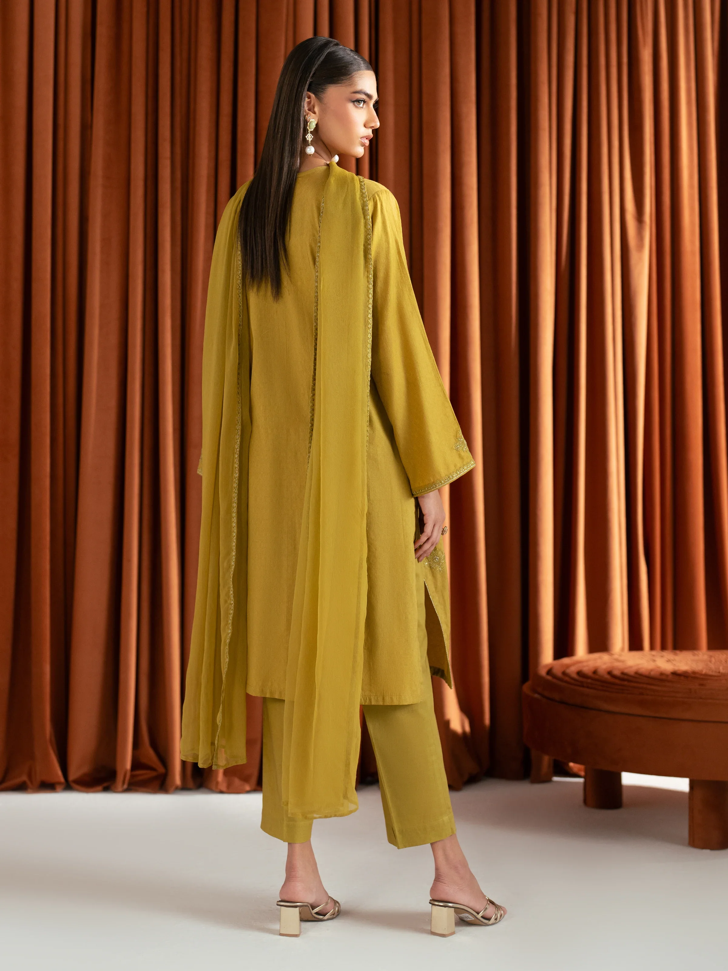 Pret Embroidered Dobby Suit - EWTKE24-81444-3P - Image 6