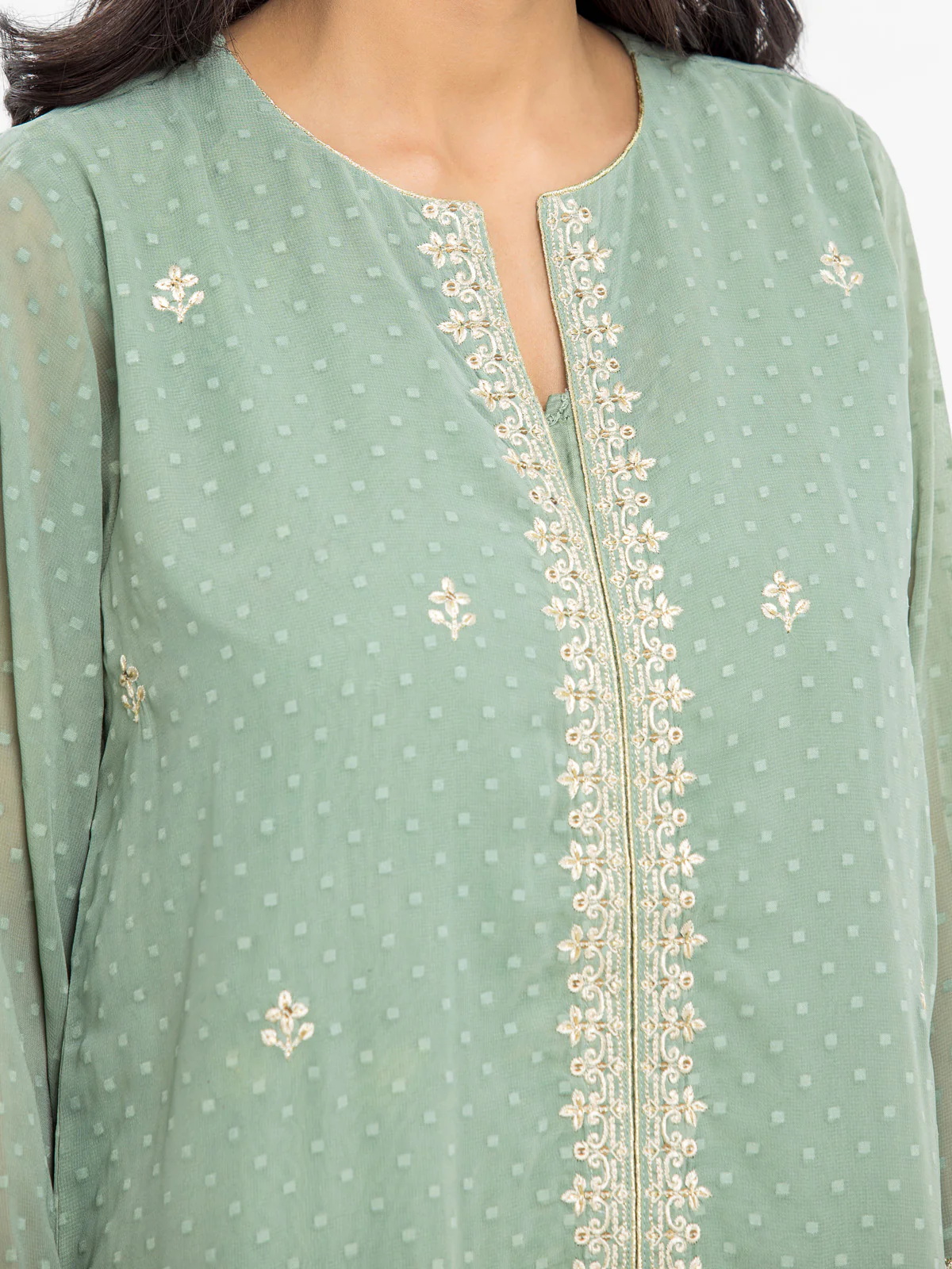 Pret Embroidered Georgette Suit - EWTKE24-69632-3P - Image 4