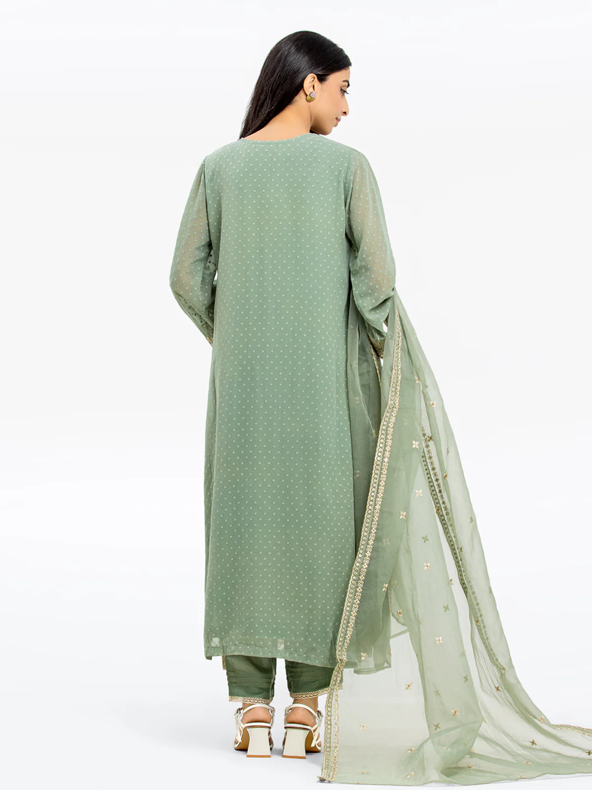 Pret Embroidered Georgette Suit - EWTKE24-69632-3P - Image 6