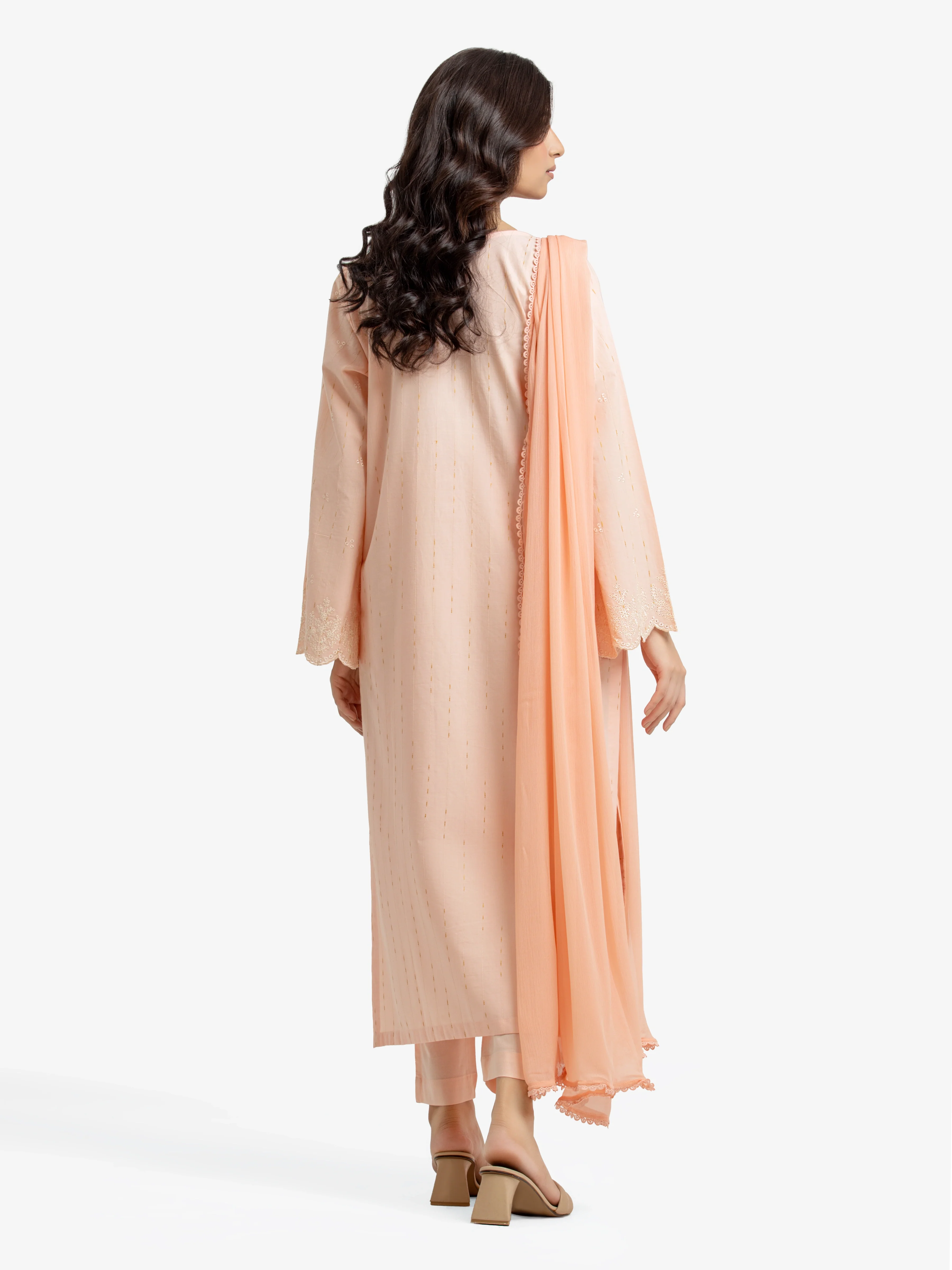 Pret Embroidered Jacquard Suit - EWTKE24-80100-3P - Image 5