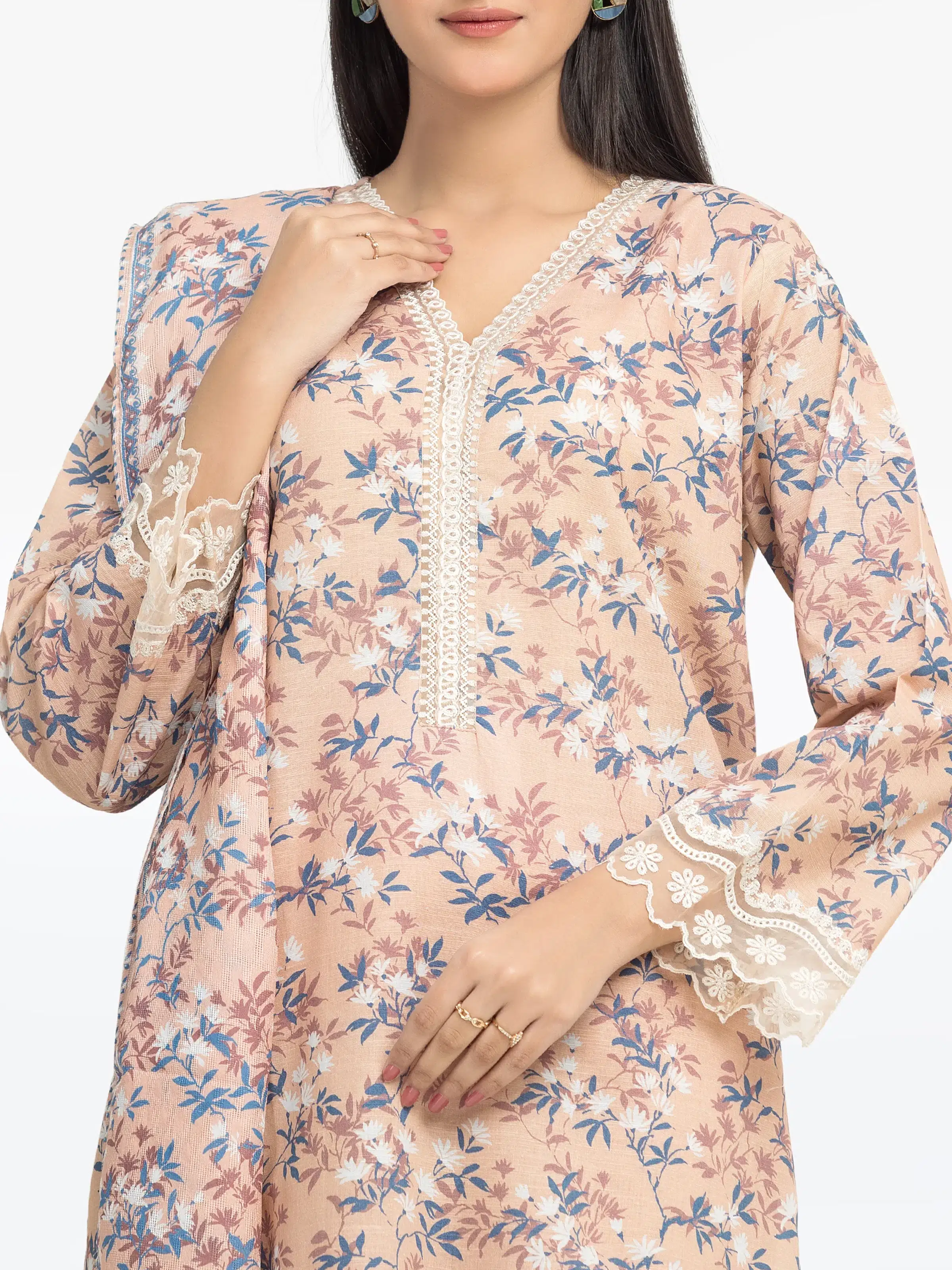 Pret Embroidered Khaddar Suit - EWTKE24-81324-3P - Image 2