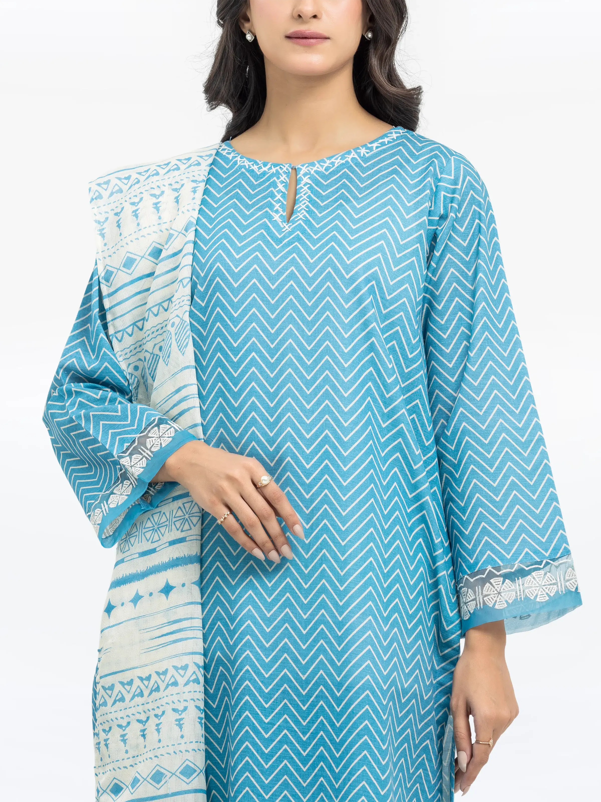 Pret Embroidered Khaddar Suit - EWTKE24-81358-3P - Image 2