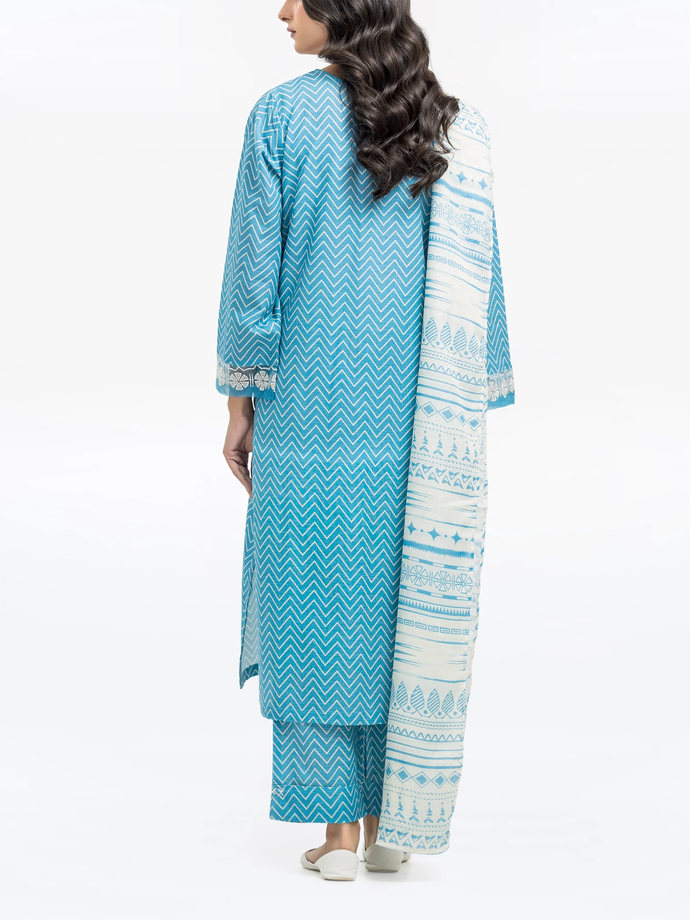 Pret Embroidered Khaddar Suit - EWTKE24-81358-3P - Image 7