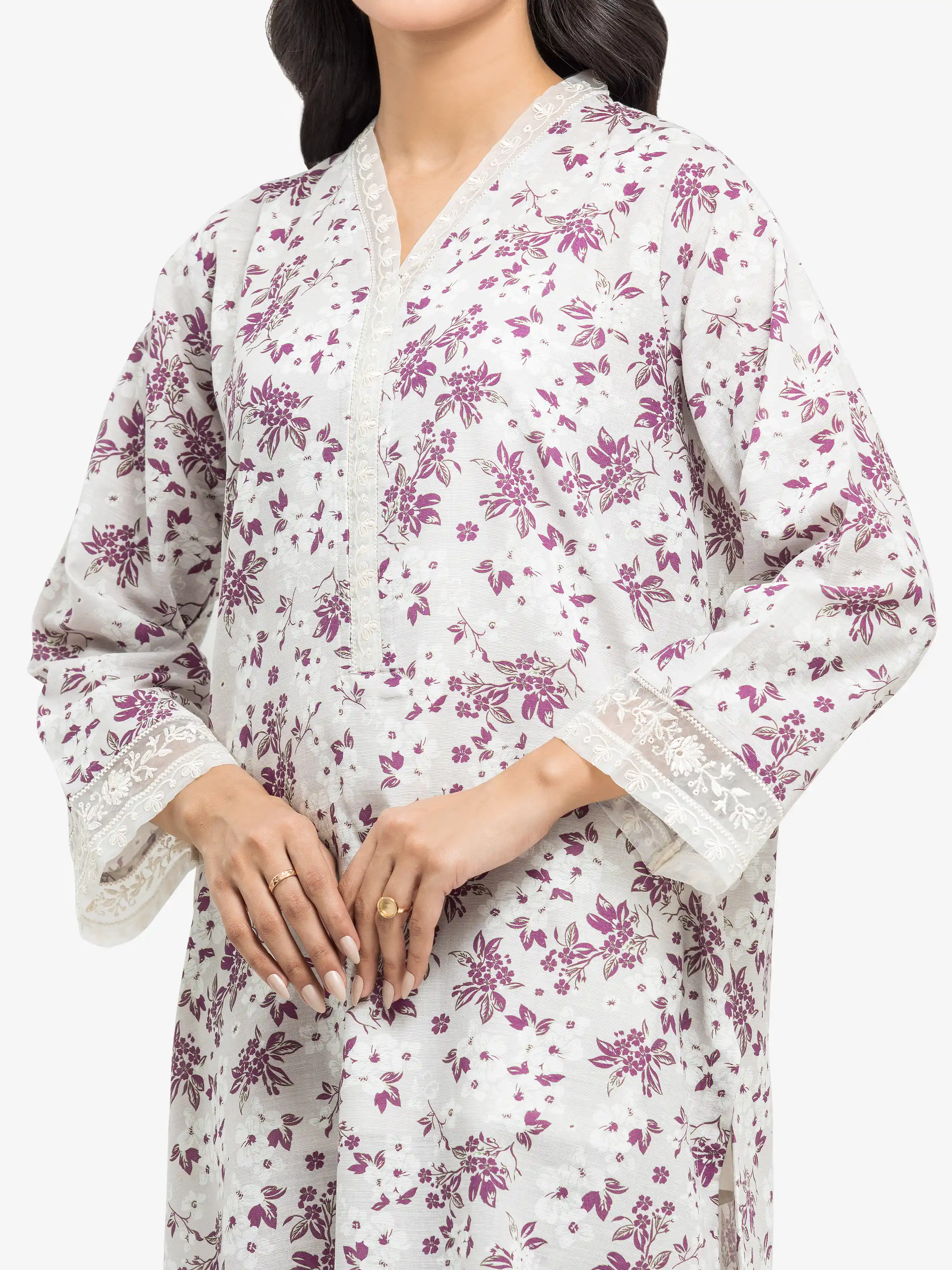 Pret Embroidered Khaddar Suit - EWTKE24-81362-3P - Image 3