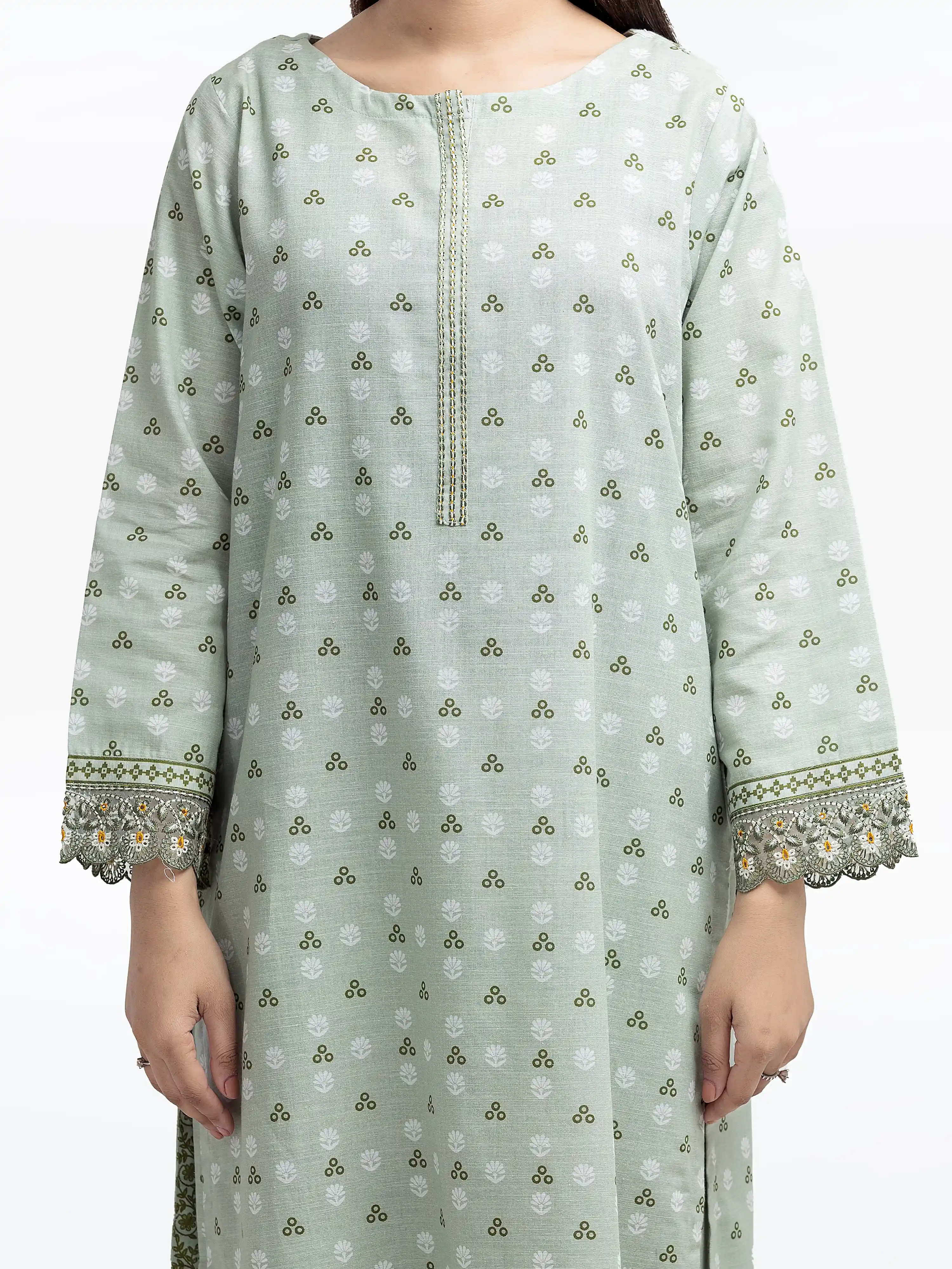 Pret Embroidered Khaddar Suit - EWTKE24-81363-3P - Image 3