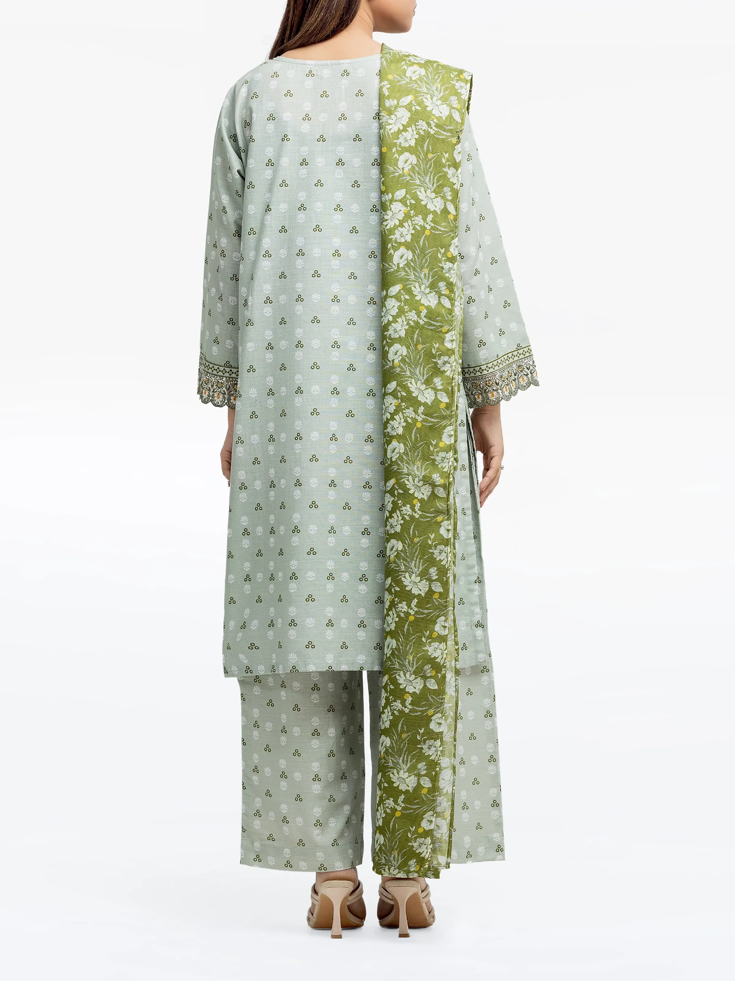 Pret Embroidered Khaddar Suit - EWTKE24-81363-3P - Image 5