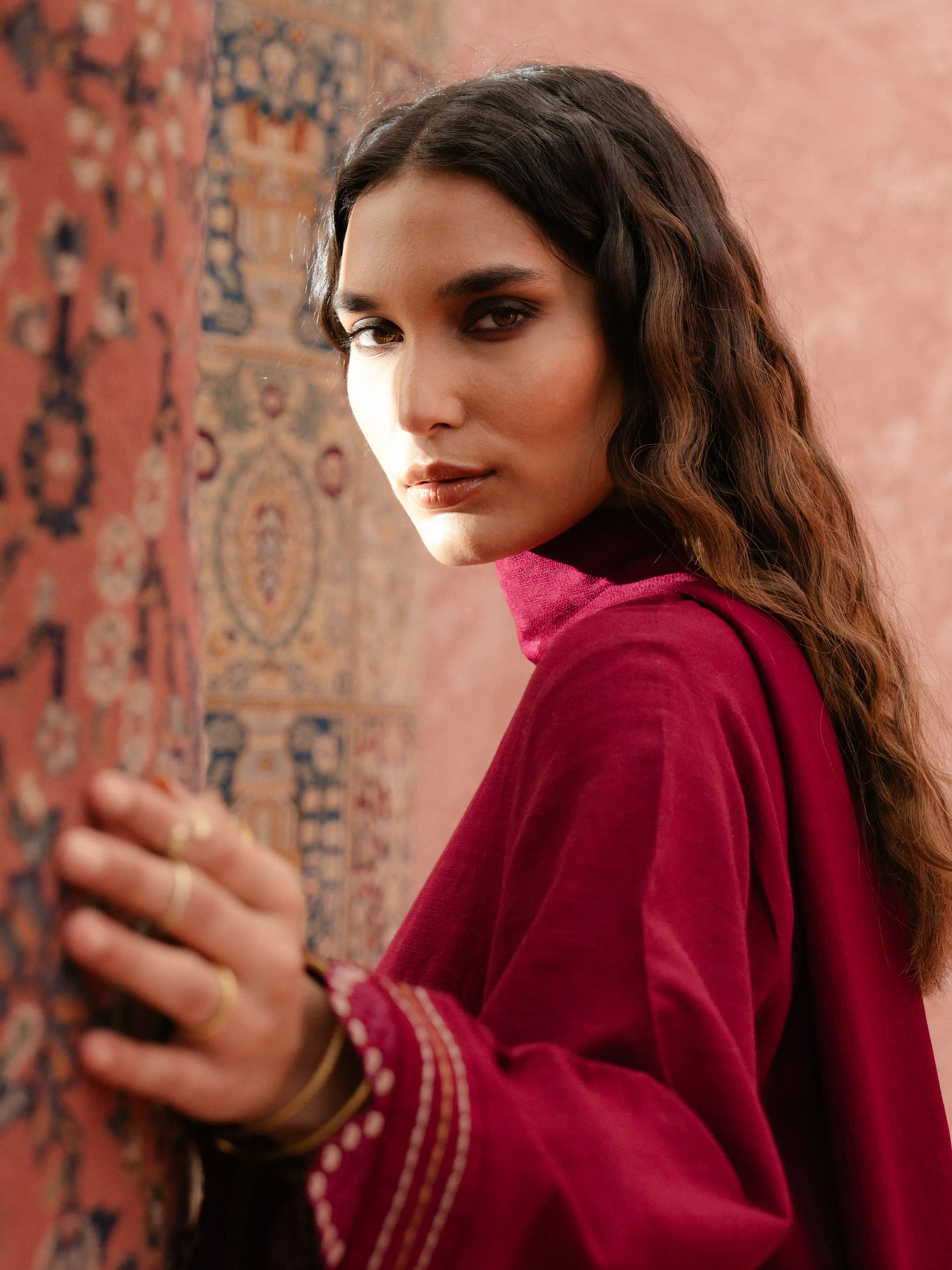 Pret Embroidered Khaddar Suit - EWTKE24-81368-3P - Image 2