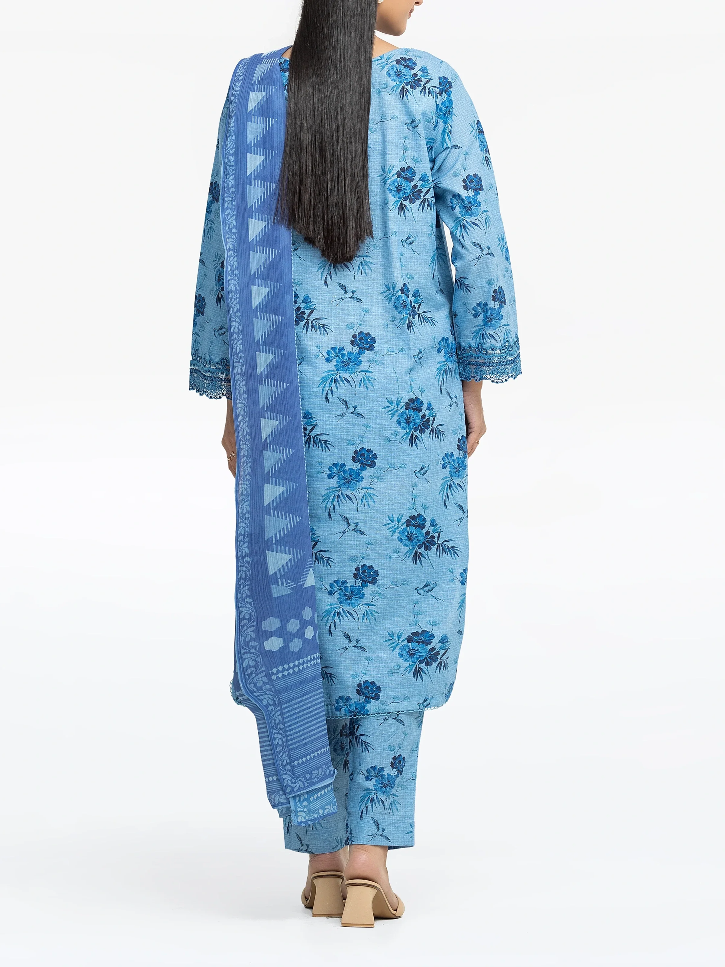 Pret Embroidered Khaddar Suit - EWTKE24-81493-3P - Image 5