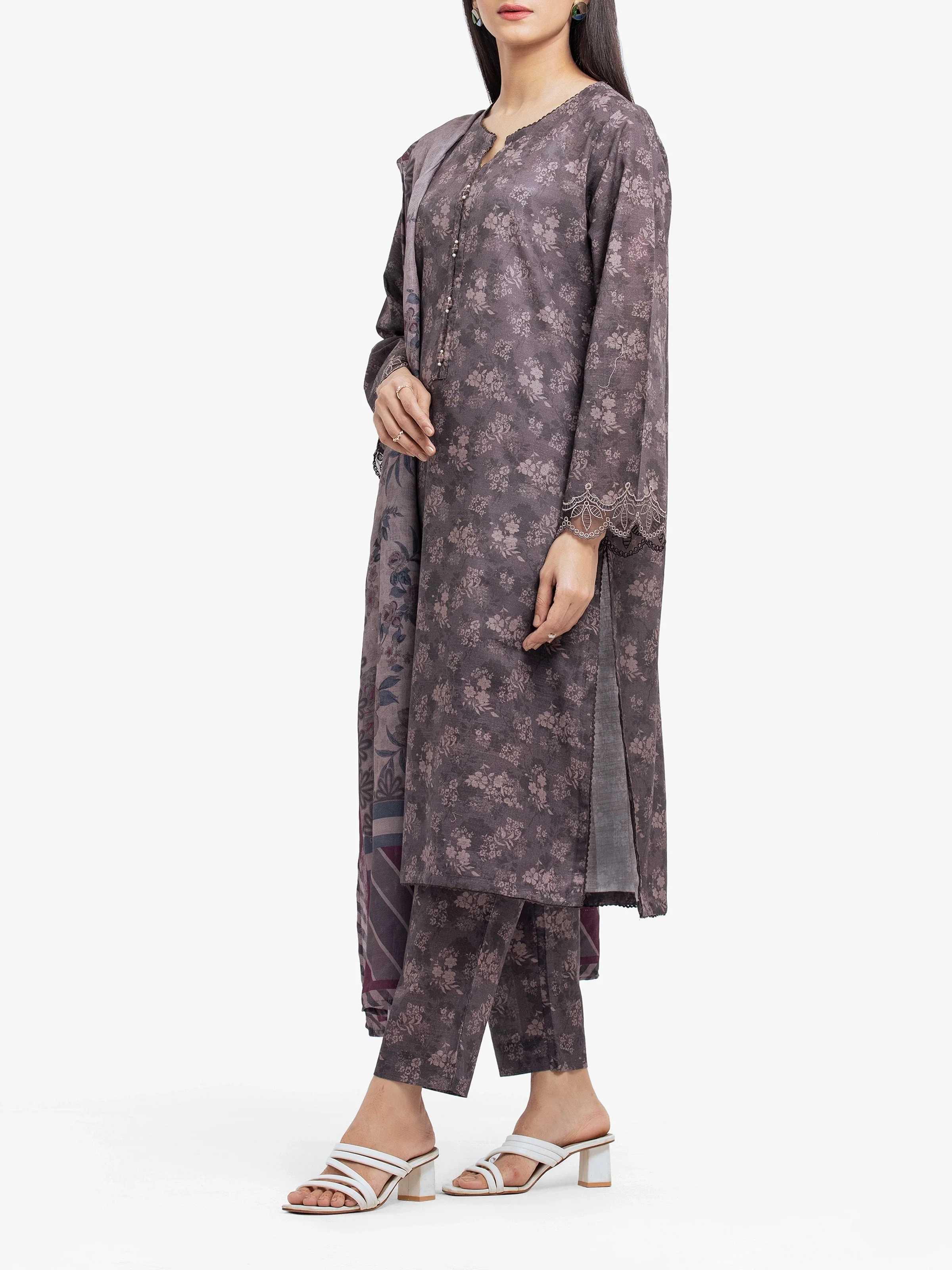 Pret Embroidered Khaddar Suit - EWTKE24-81536-3P - Image 4