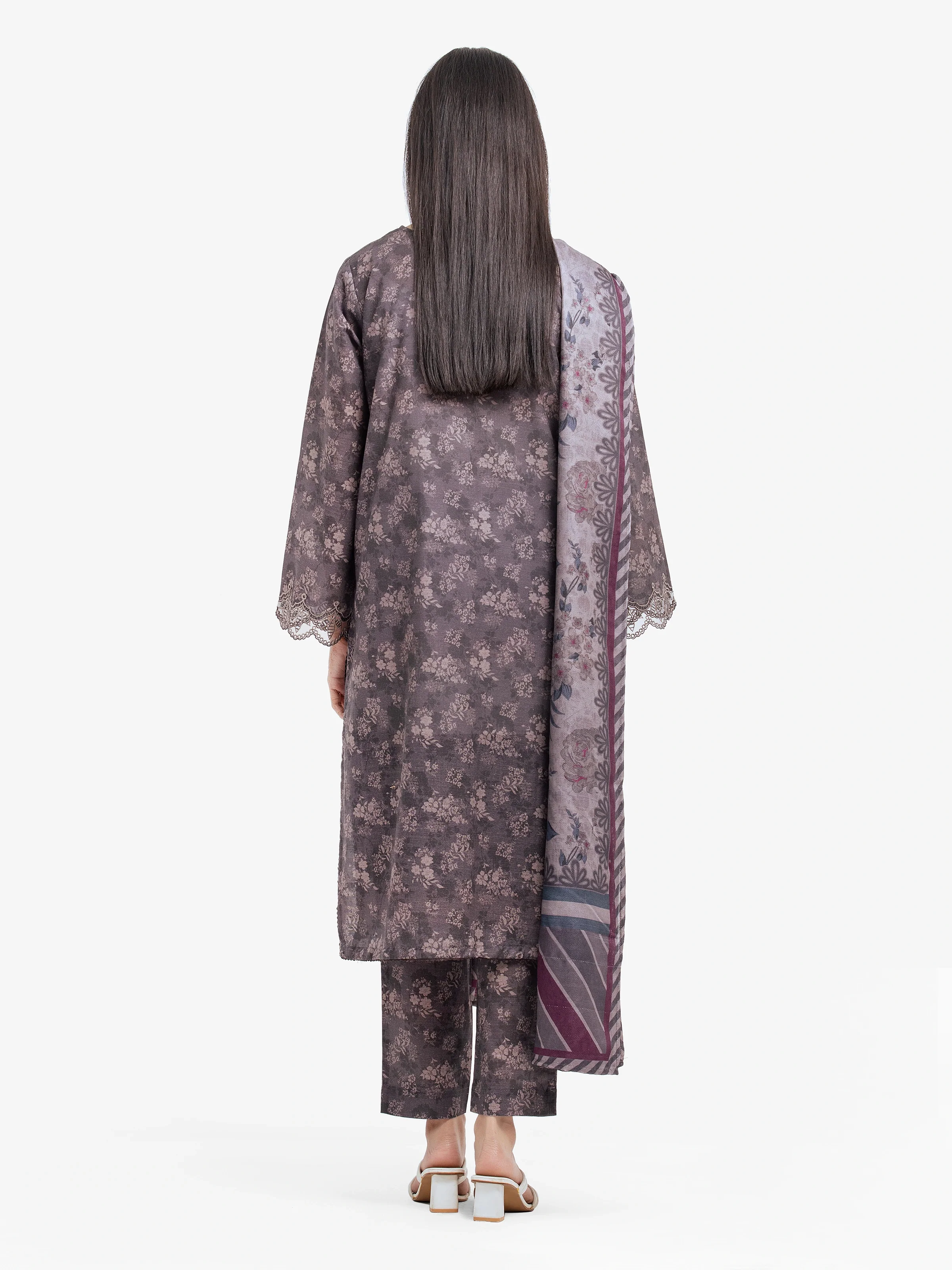Pret Embroidered Khaddar Suit - EWTKE24-81536-3P - Image 5