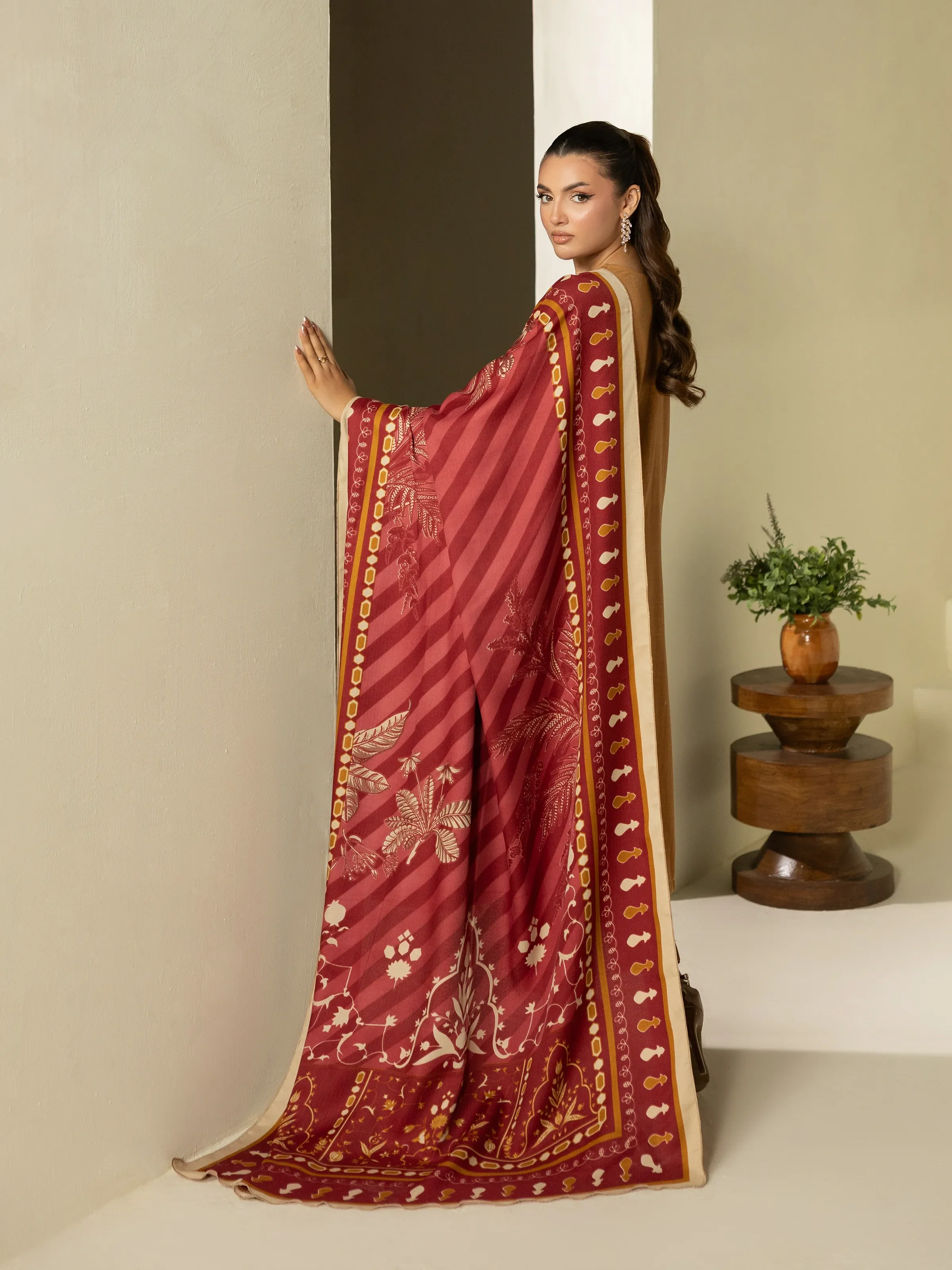 Pret Embroidered Khaddar Suit - EWTKED5-84013-3P - Image 6