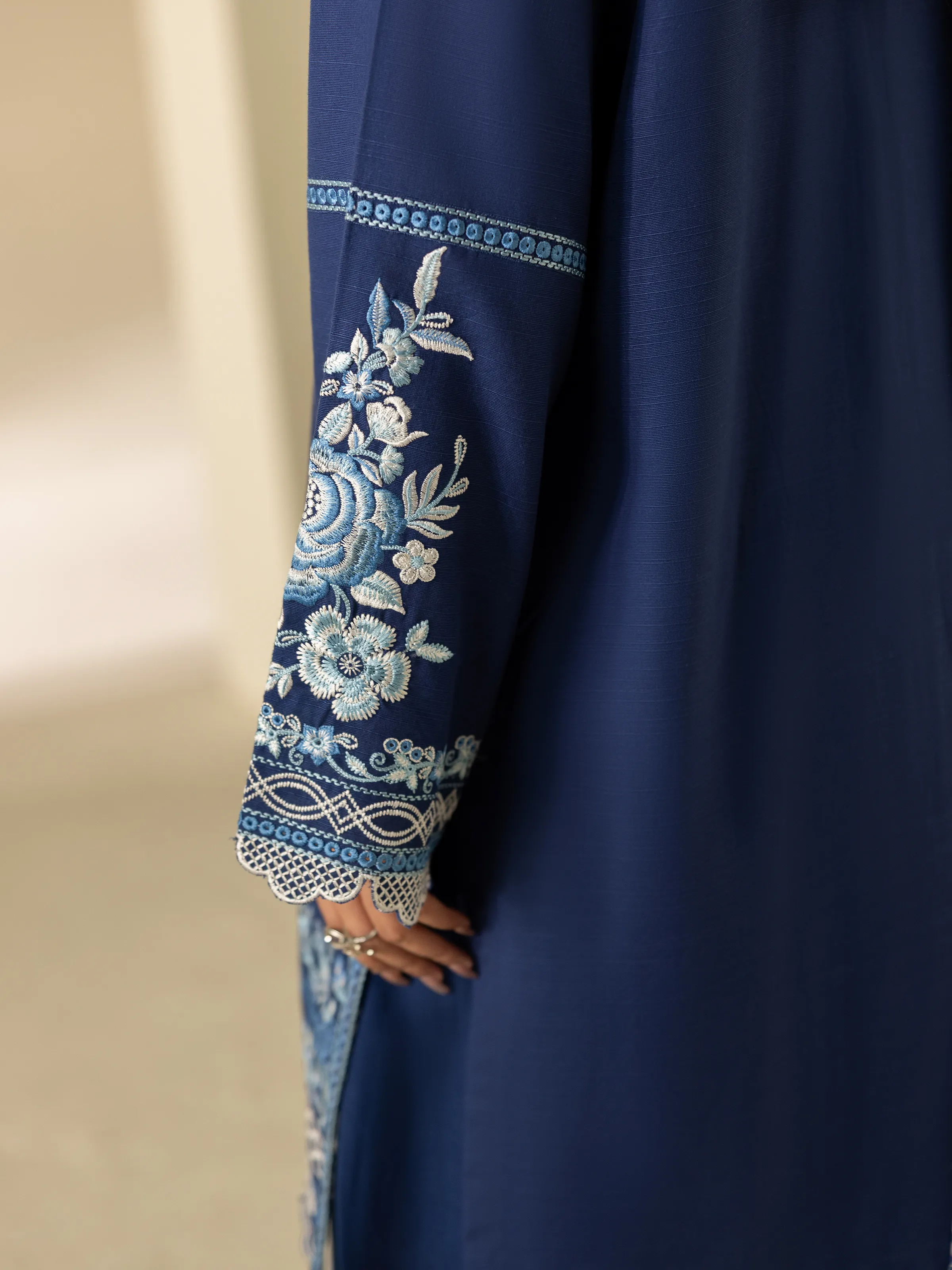 Pret Embroidered Khaddar Suit - EWTKED5-84020-3P - Image 5