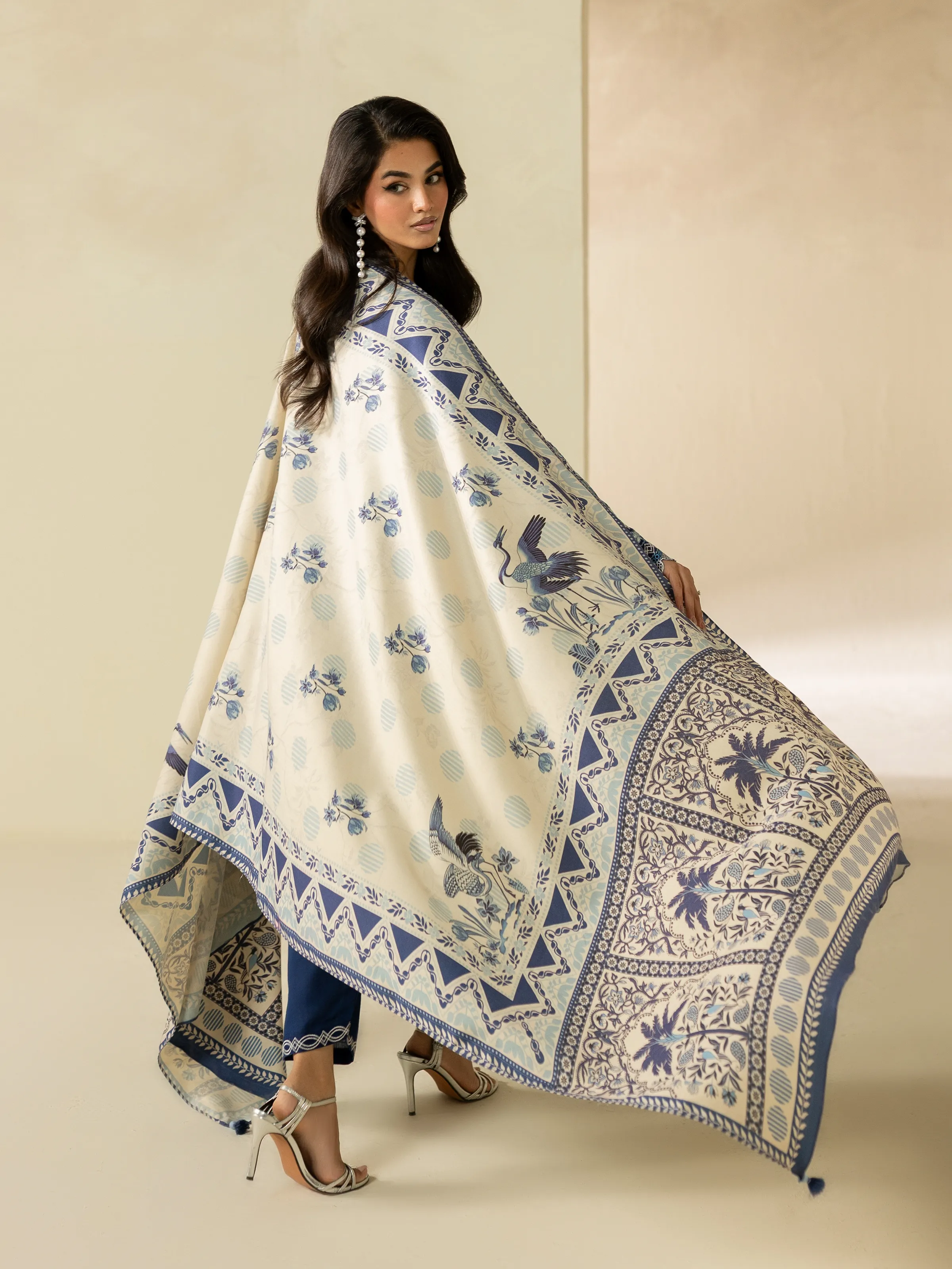 Pret Embroidered Khaddar Suit - EWTKED5-84020-3P - Image 6
