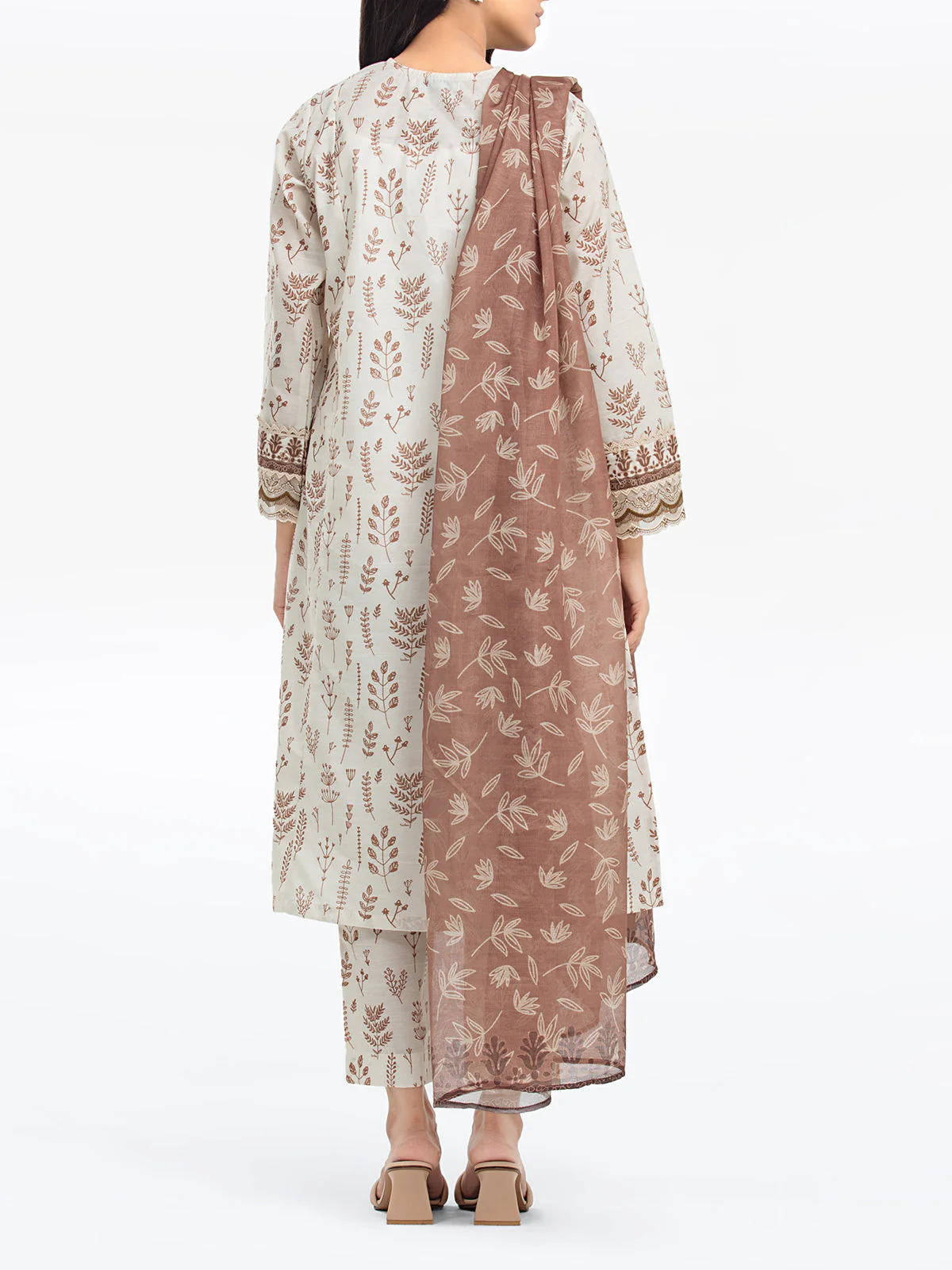 Pret Embroidered Lawn Slub Suit - EWTKE24-69639-3P - Image 5
