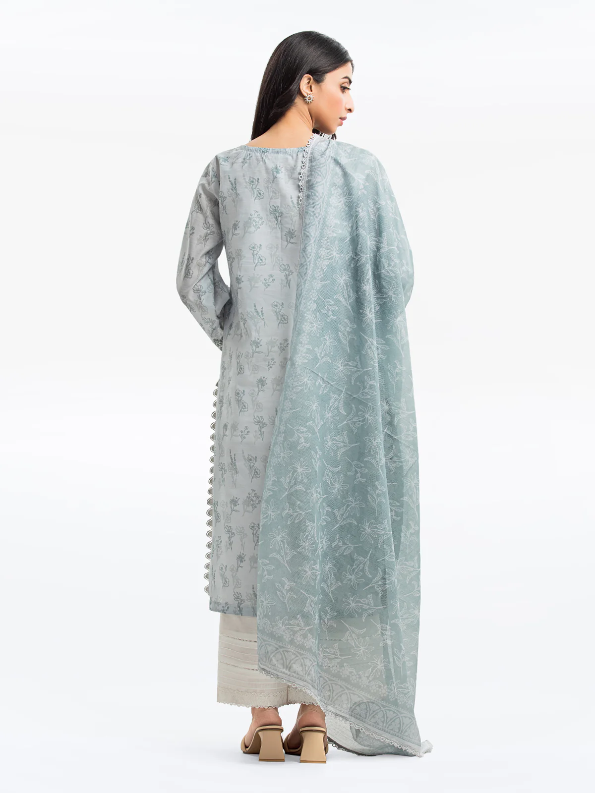 Pret Embroidered Lawn Slub Suit - EWTKE24-69640-3P - Image 7