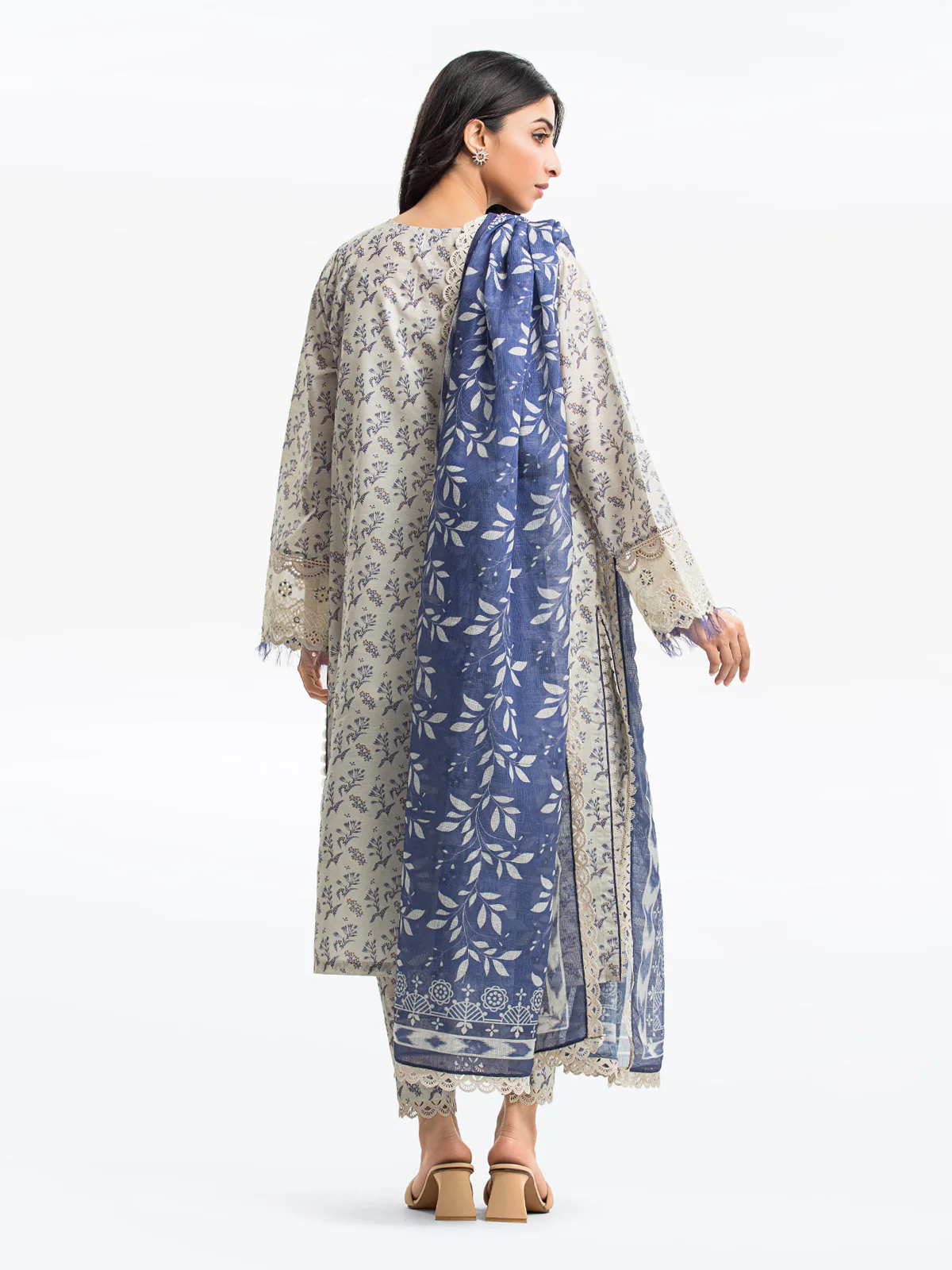 Pret Embroidered Lawn Slub Suit - EWTKE24-69623-3P - Image 6
