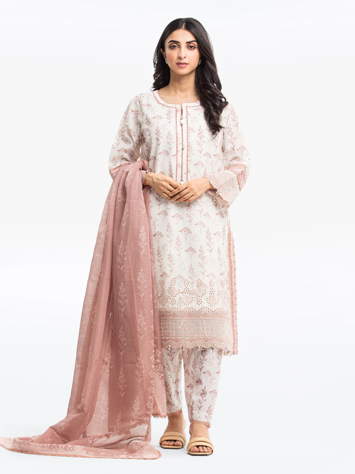 Pret Embroidered Lawn Slub Suit - EWTKE24-69638-3P
