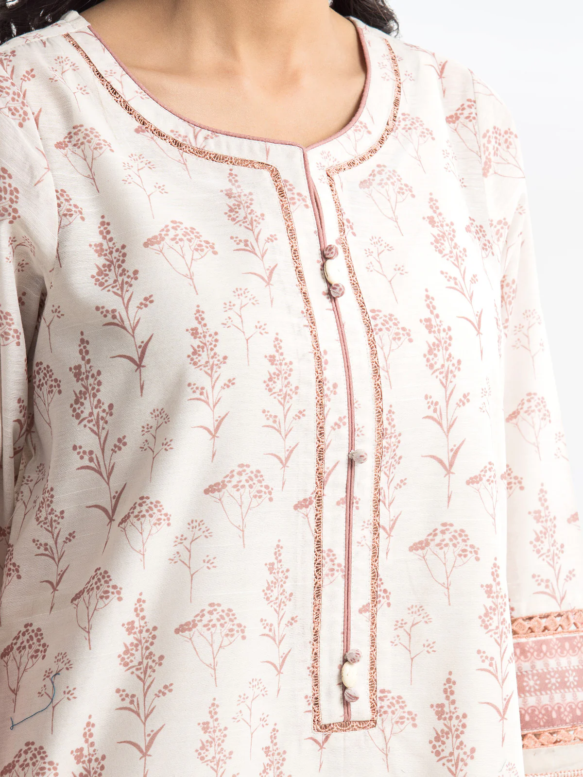 Pret Embroidered Lawn Slub Suit - EWTKE24-69638-3P - Image 3