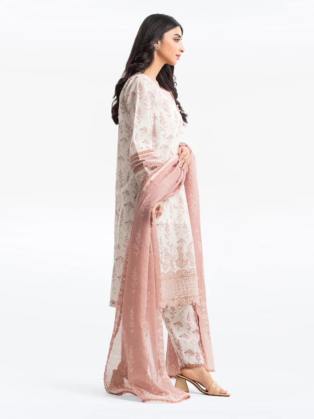 Pret Embroidered Lawn Slub Suit - EWTKE24-69638-3P - Image 5