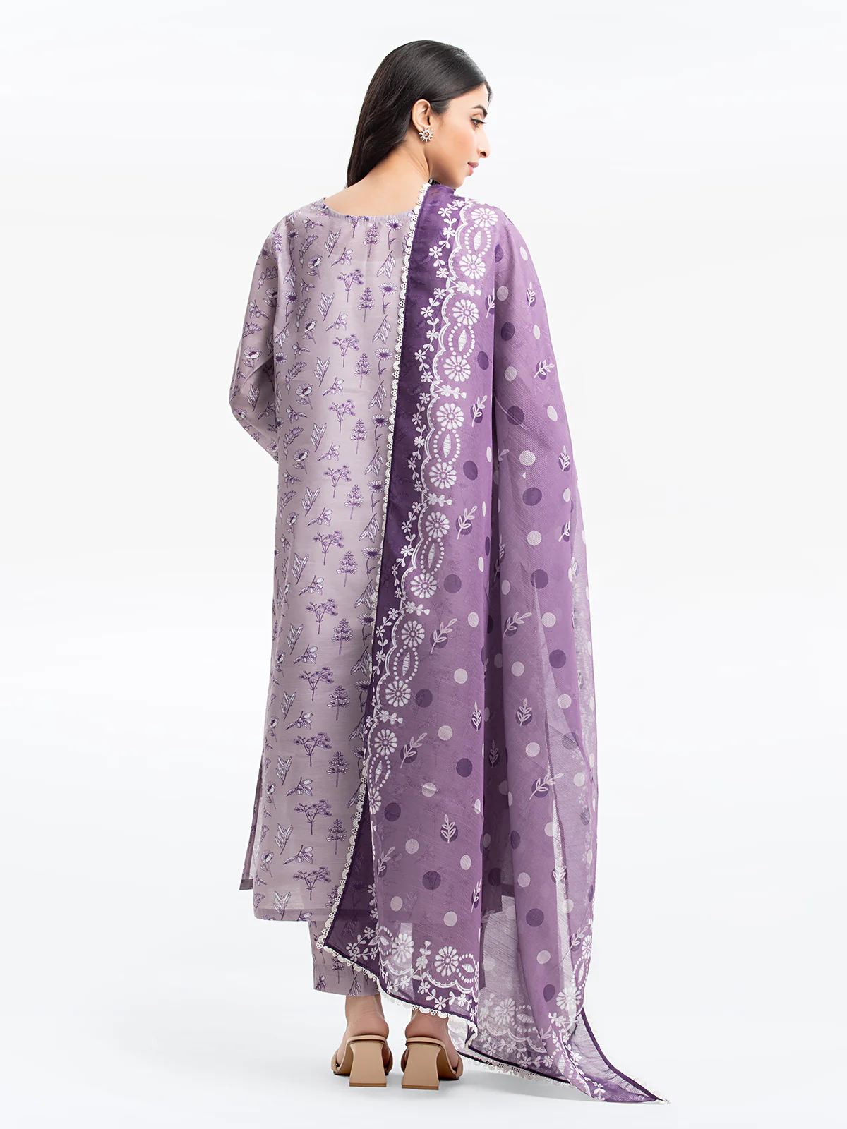 Pret Embroidered Lawn Slub Suit - EWTKE24-69642-3P - Image 5