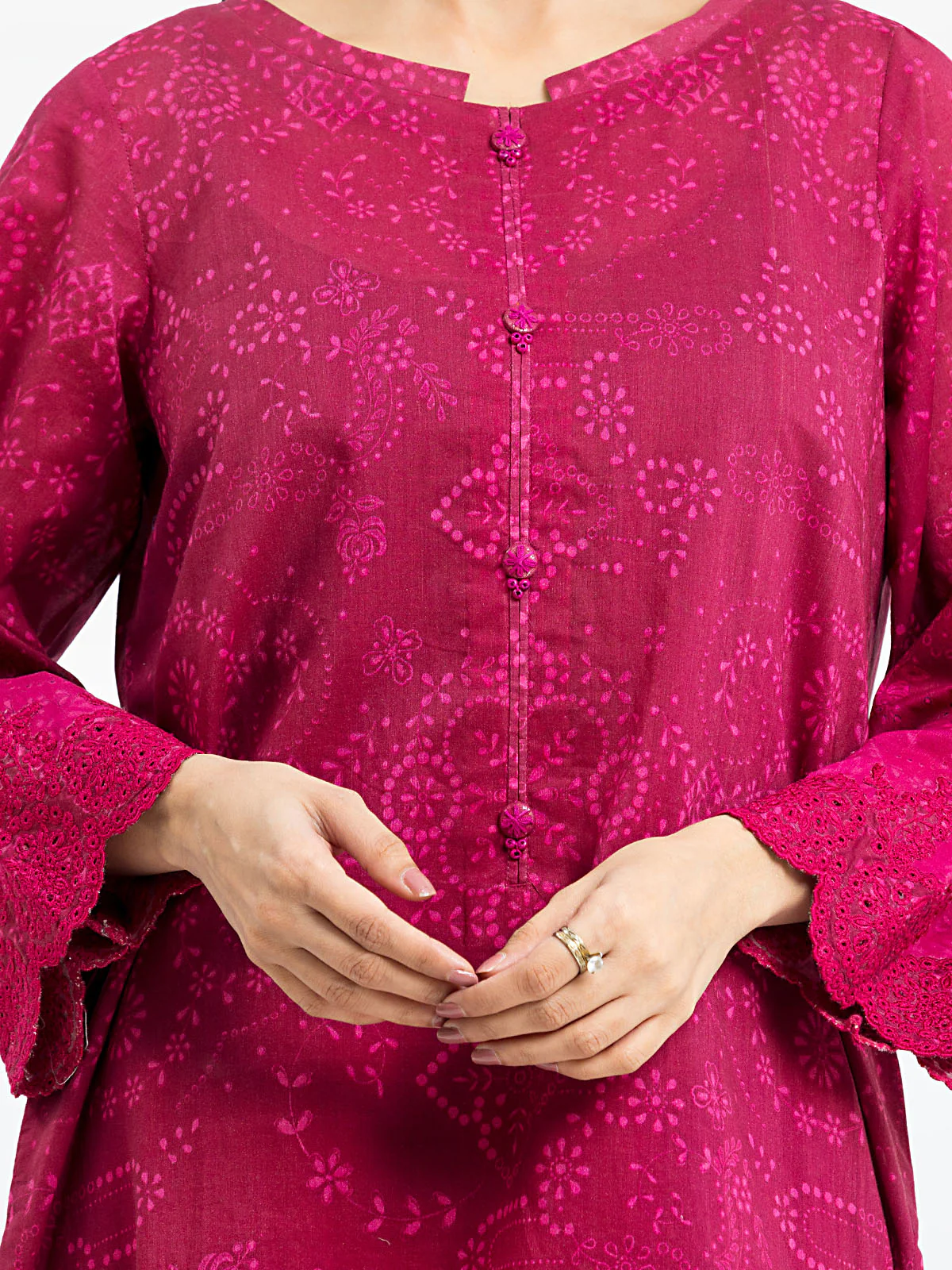 Pret Embroidered Lawn Suit - EWTKE24-80155-3P - Image 3
