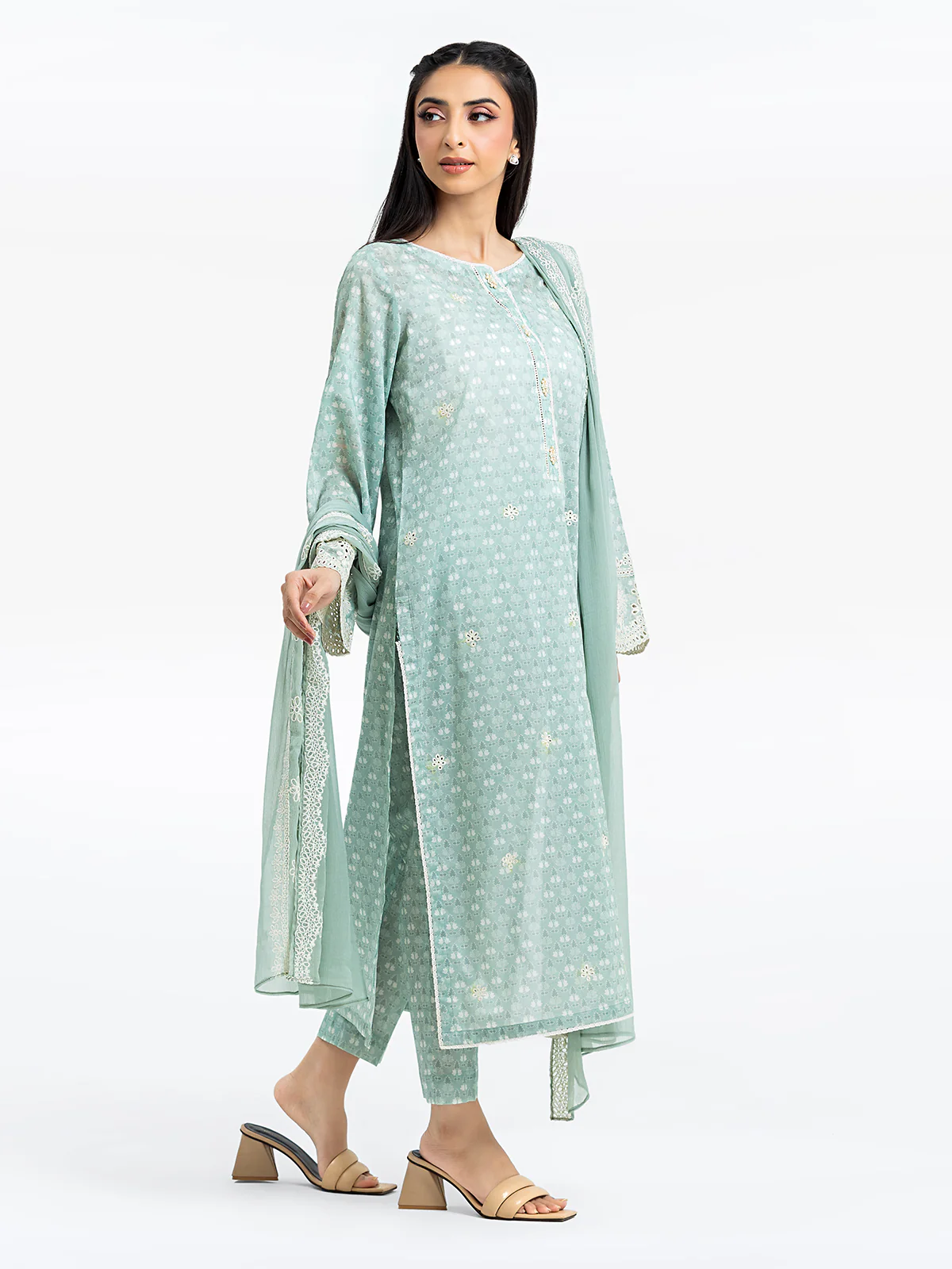 Pret Embroidered Lawn Suit - EWTKE24-81007-3P - Image 5