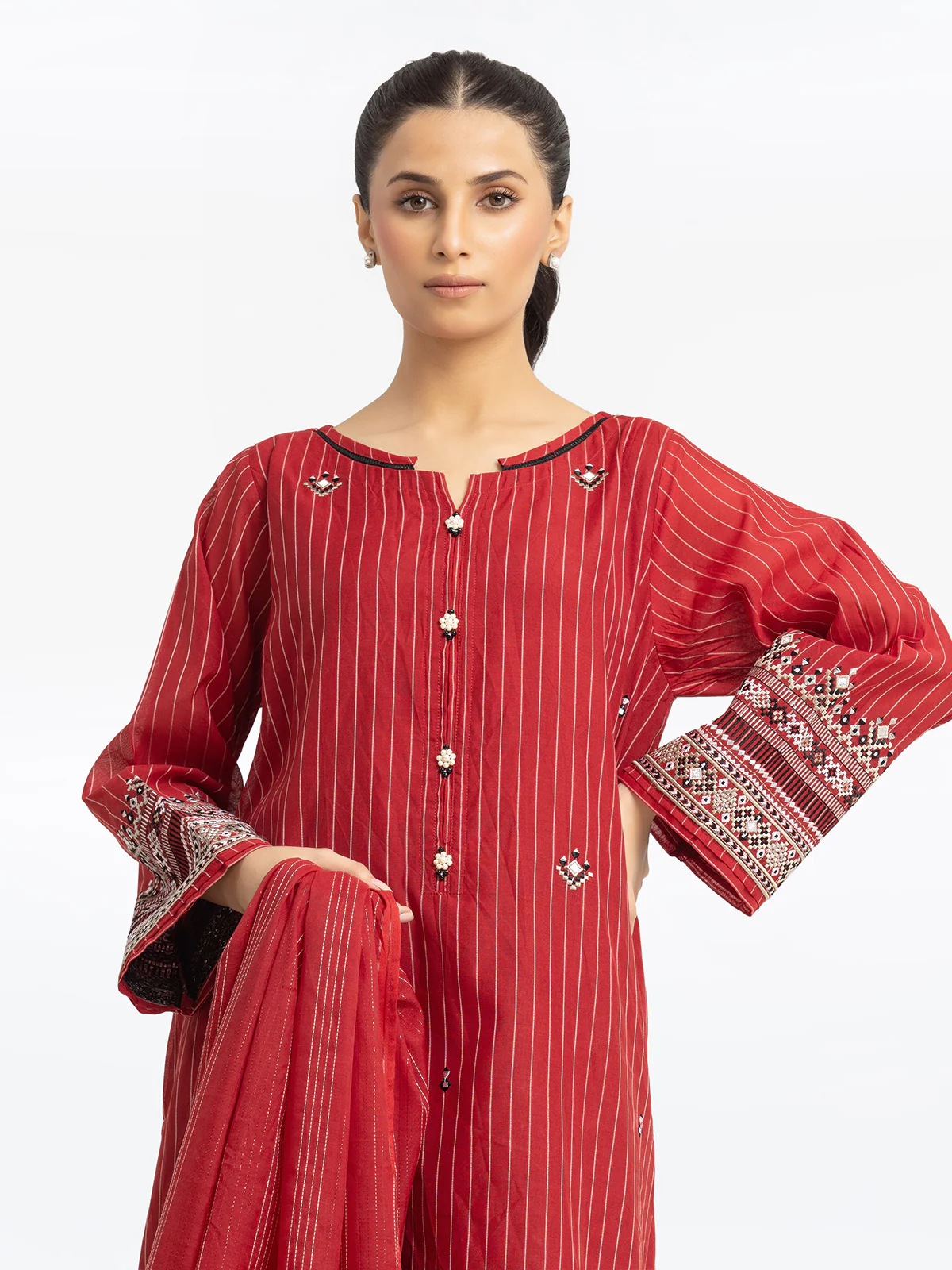 Pret Embroidered Poly Cotton Suit - EWTKE24-80102-3P - Image 2