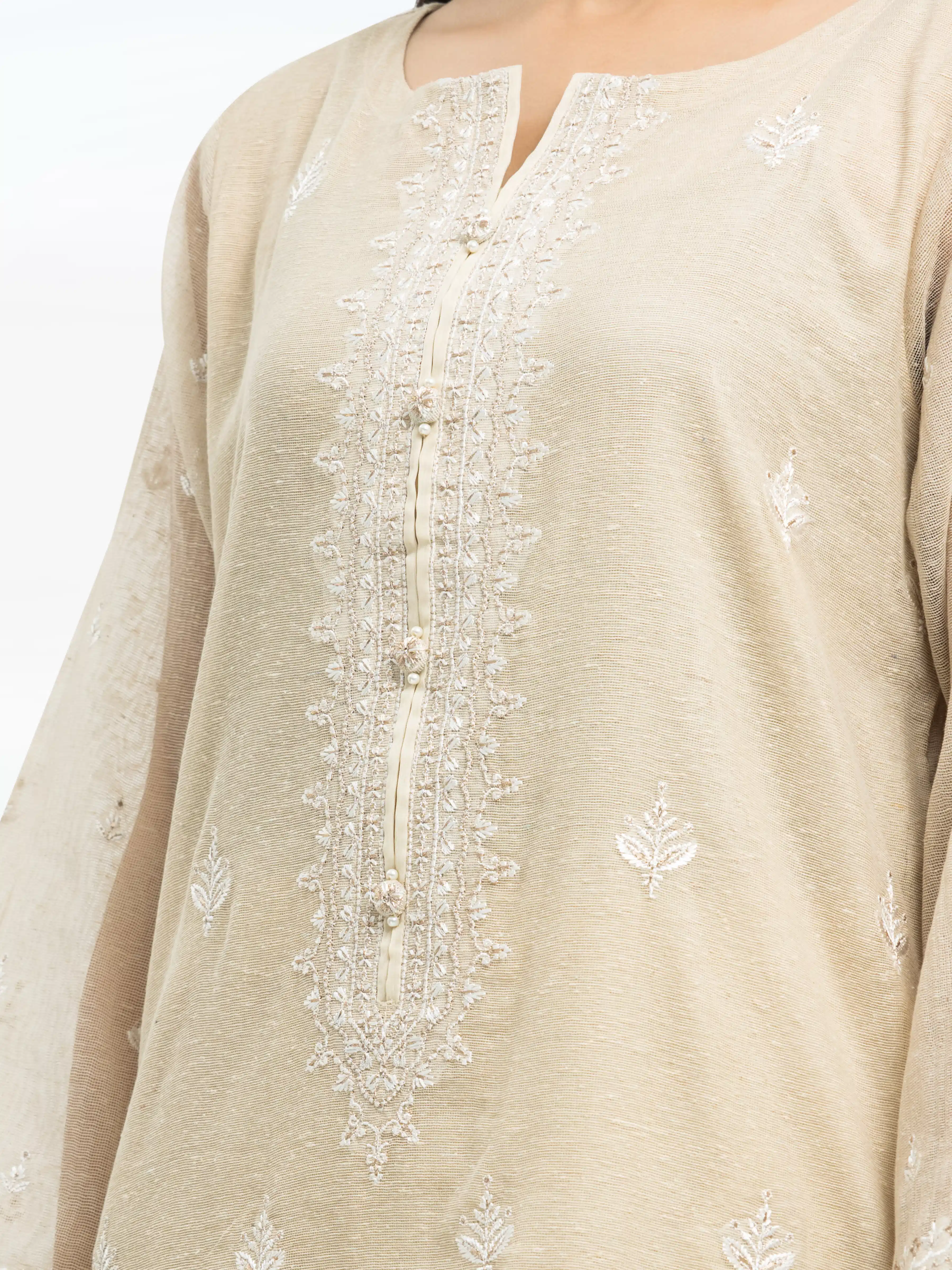 Pret Embroidered Cotton Net Suit - EWTPLE24-00033-3P - Image 3