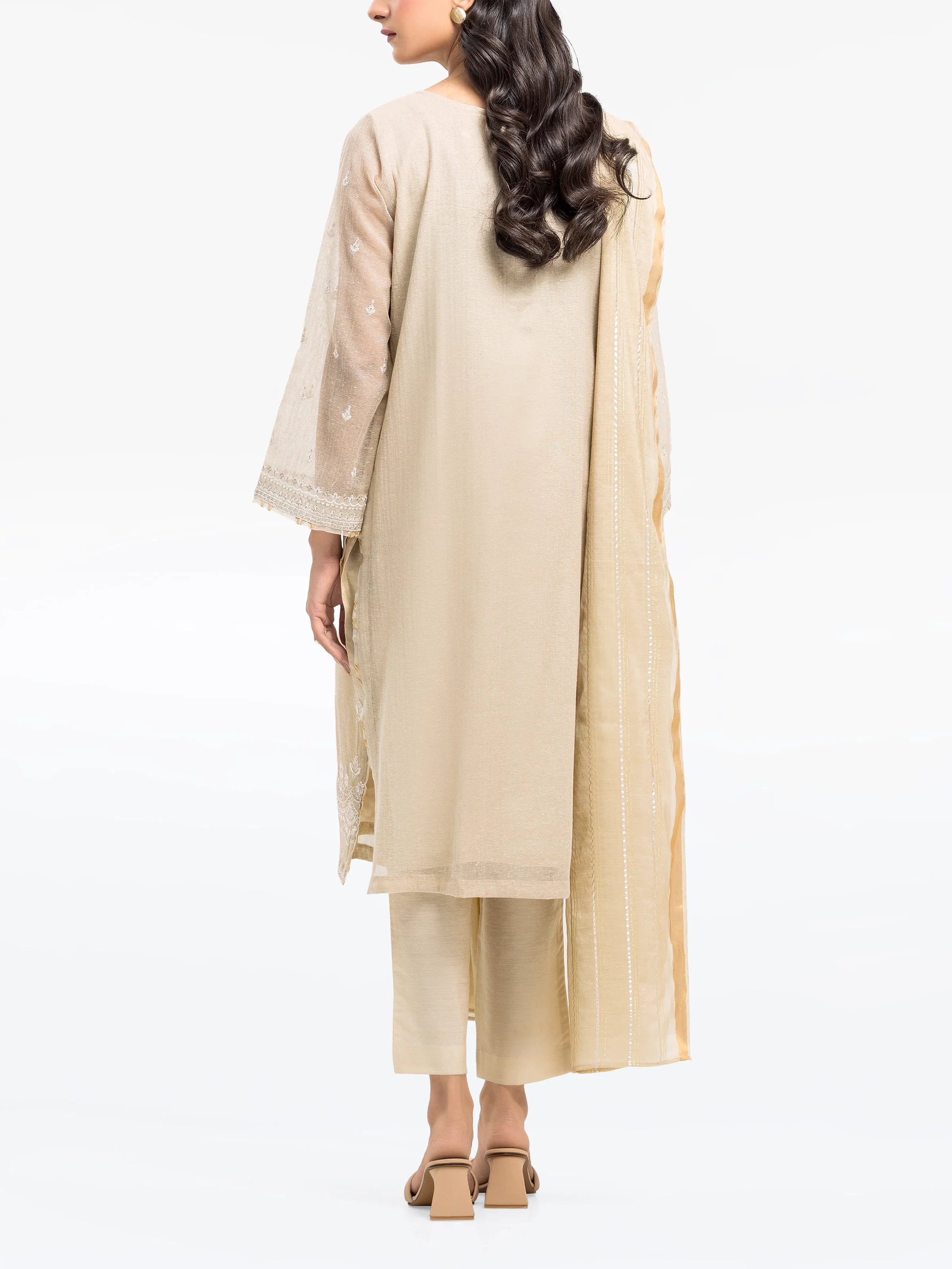 Pret Embroidered Cotton Net Suit - EWTPLE24-00033-3P - Image 6