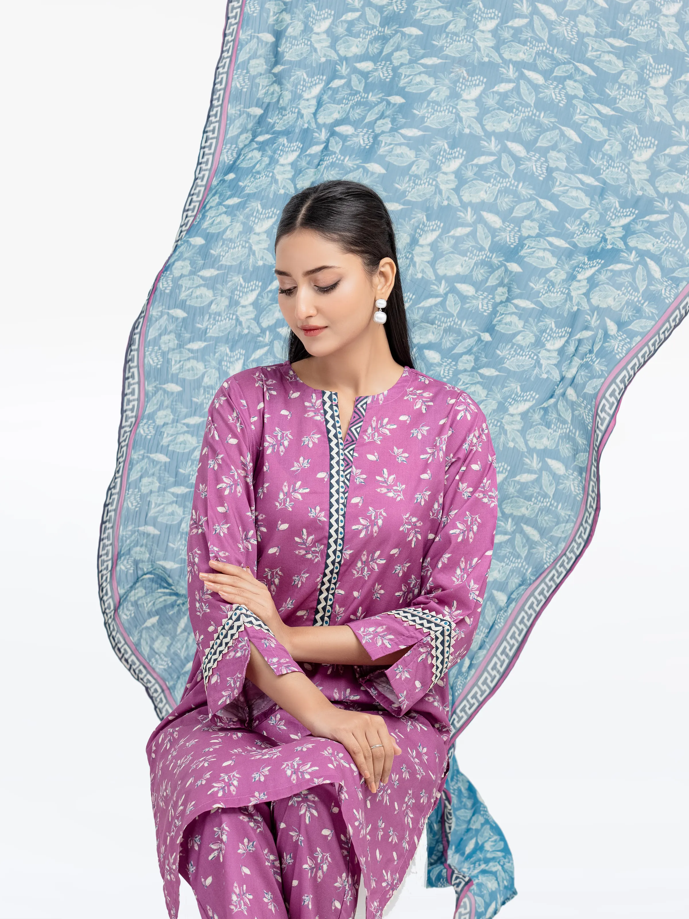 Pret Printed Cambric Suit - EWTKP5-81711-3P - Image 4