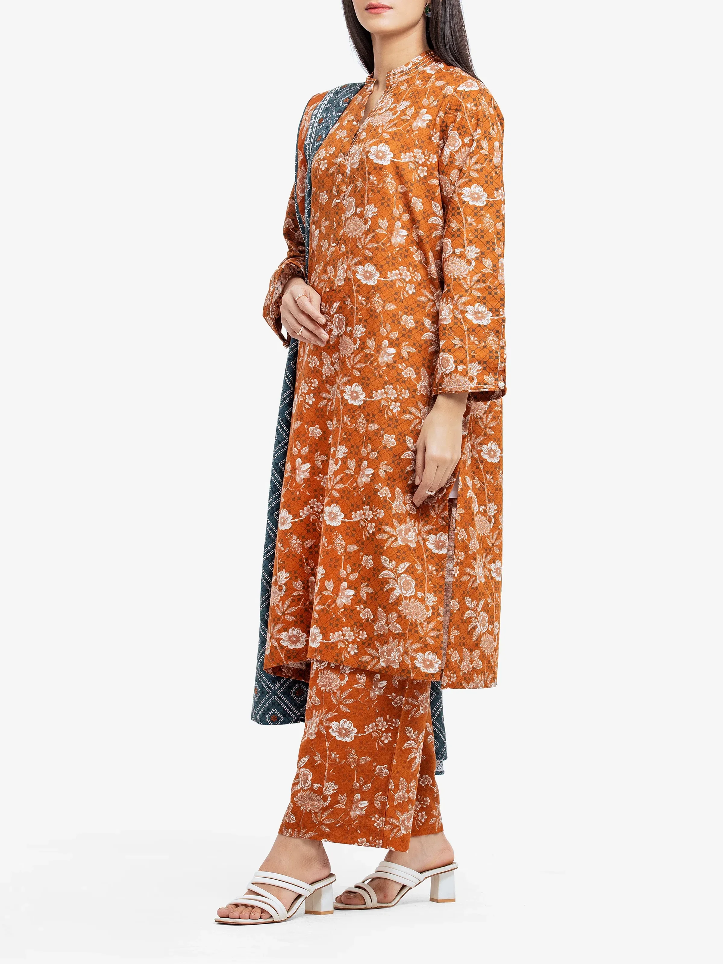 Pret Printed Khaddar Suit - EWTKP24-81073-3P - Image 4