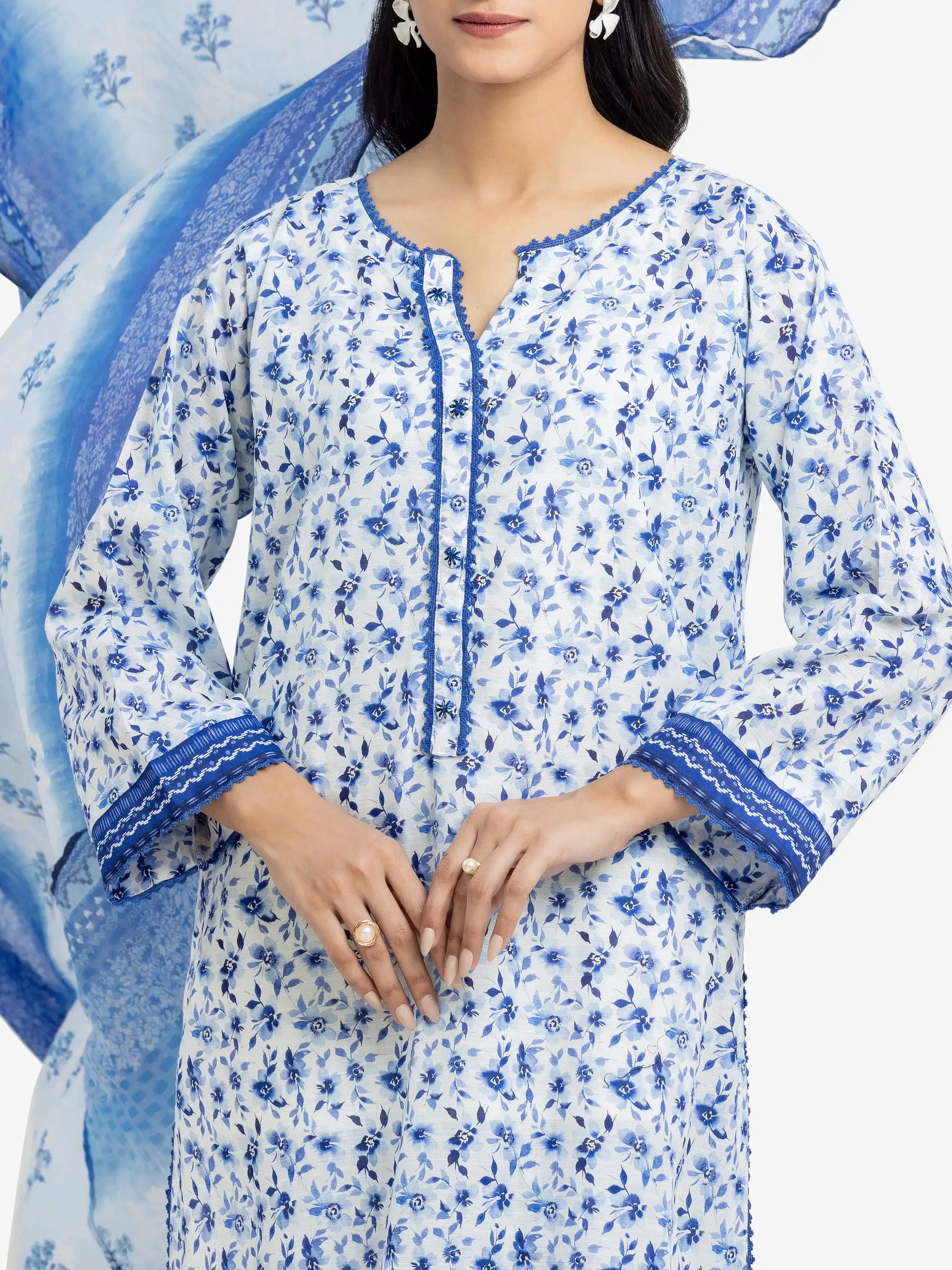 Pret Printed Khaddar Suit - EWTKP24-81360-3P - Image 3