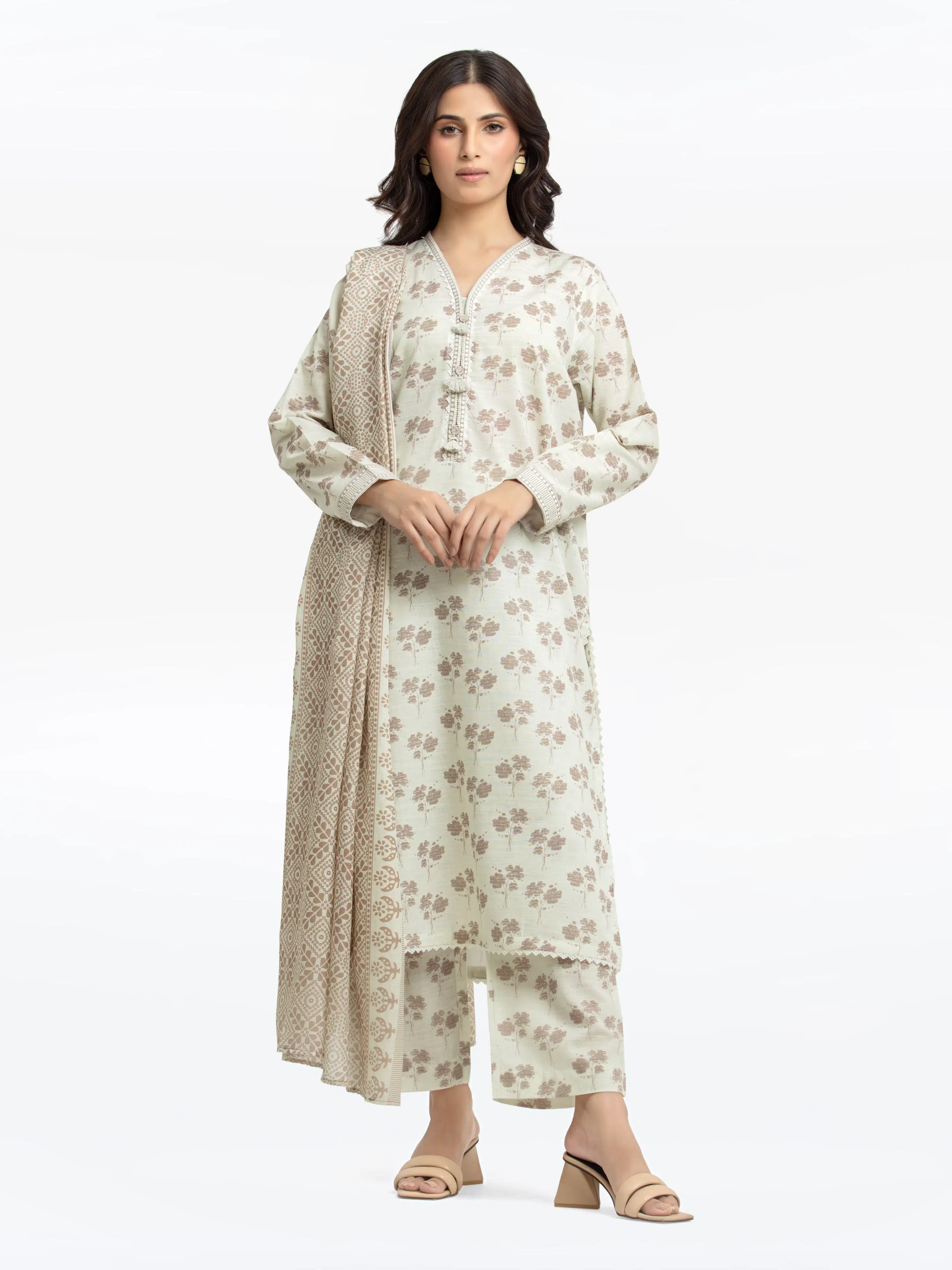 Pret Printed Khaddar Suit - EWTKP24-81361-3P