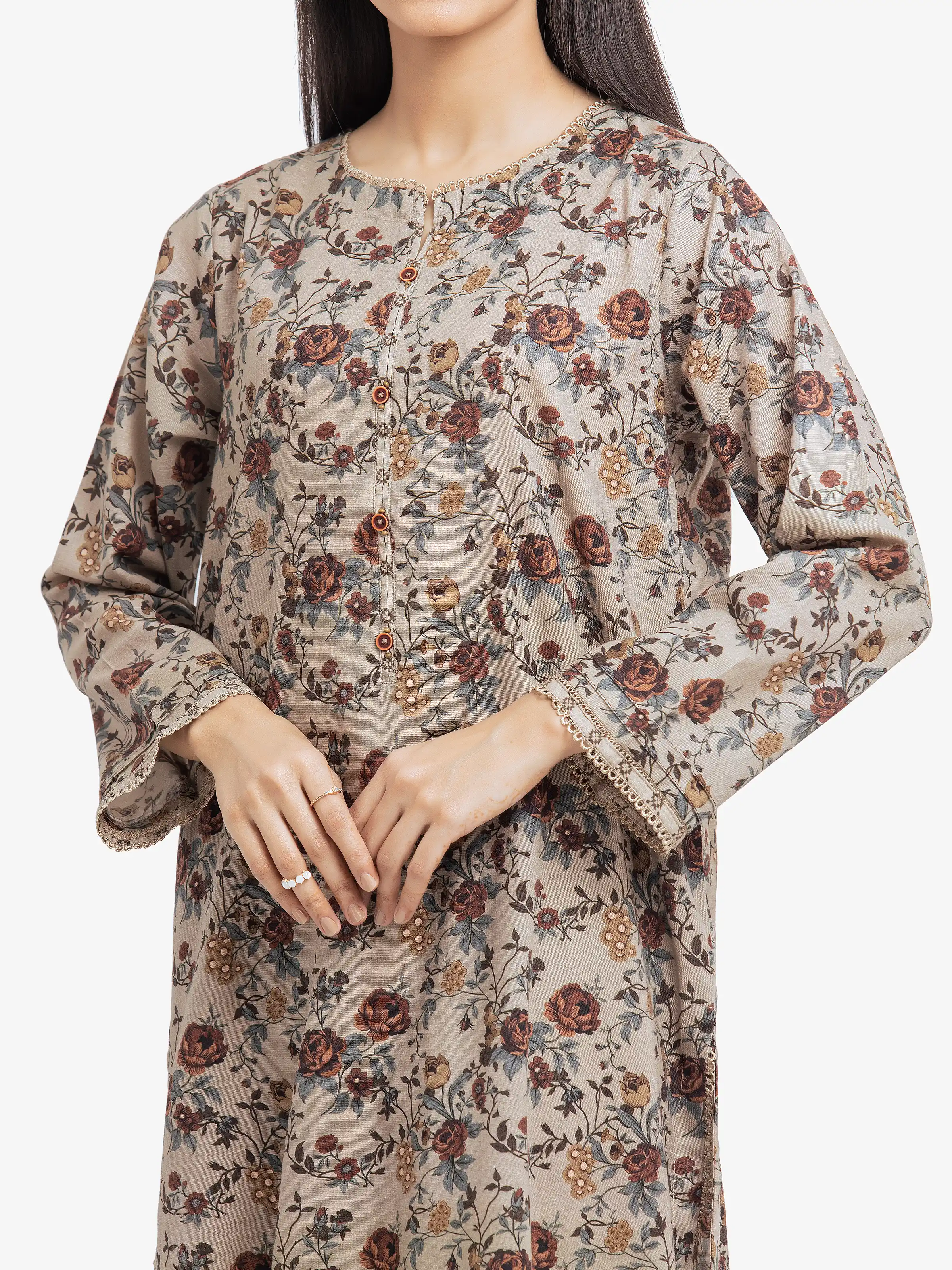 Pret Printed Khaddar Suit - EWTKP24-81489-3P - Image 3
