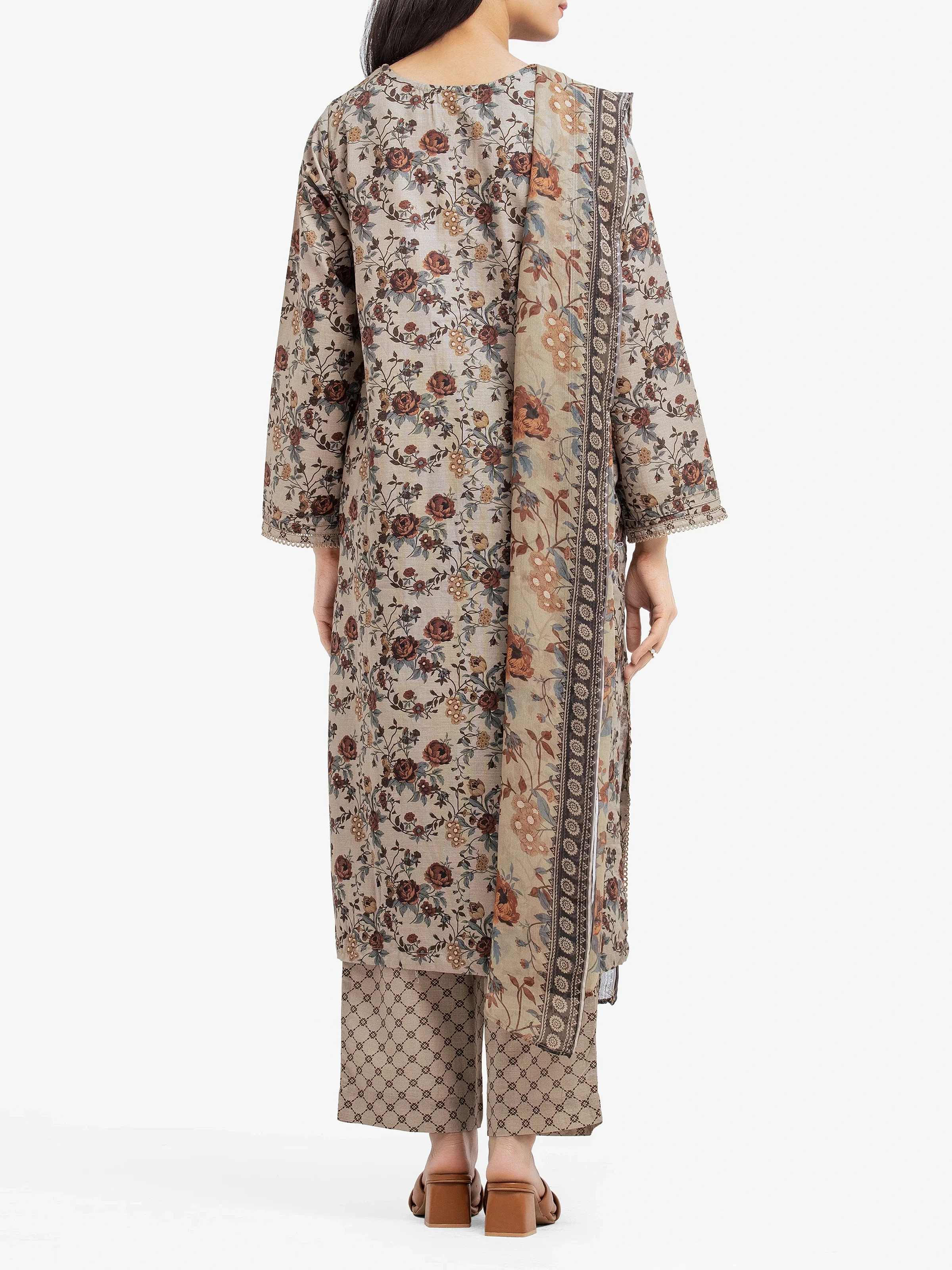 Pret Printed Khaddar Suit - EWTKP24-81489-3P - Image 5