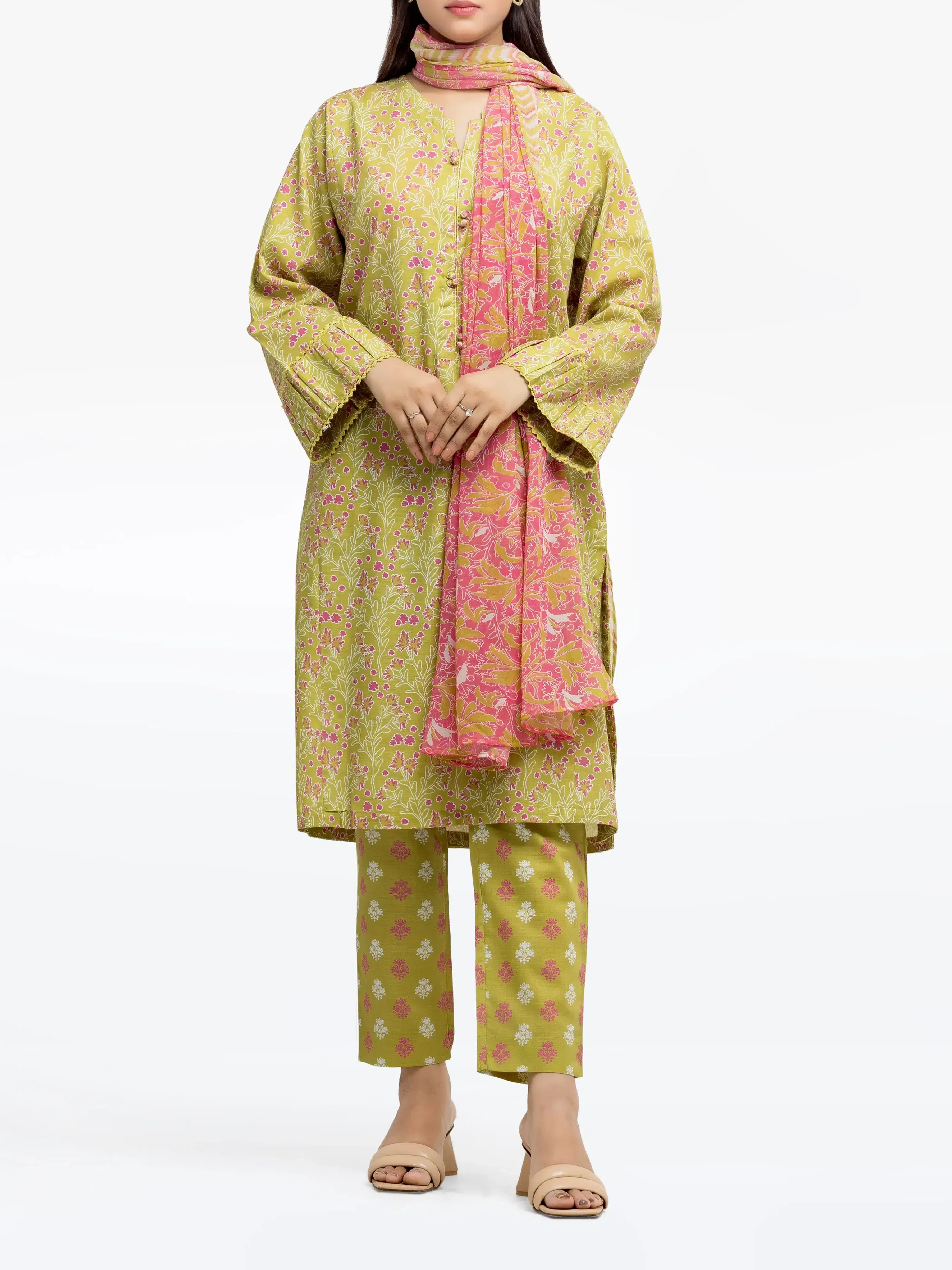 Pret Printed Khaddar Suit - EWTKP24-81491-3P