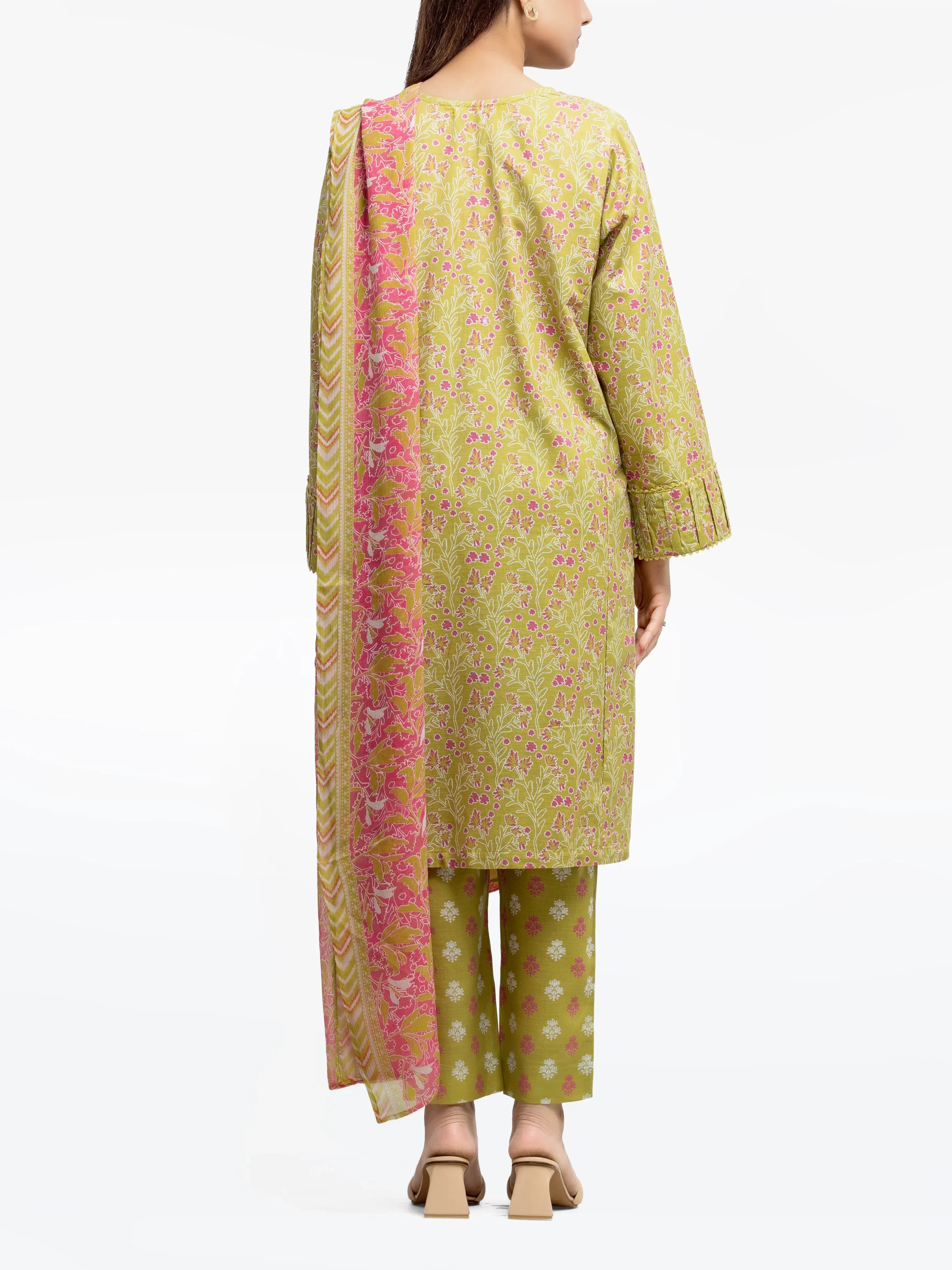 Pret Printed Khaddar Suit - EWTKP24-81491-3P - Image 6