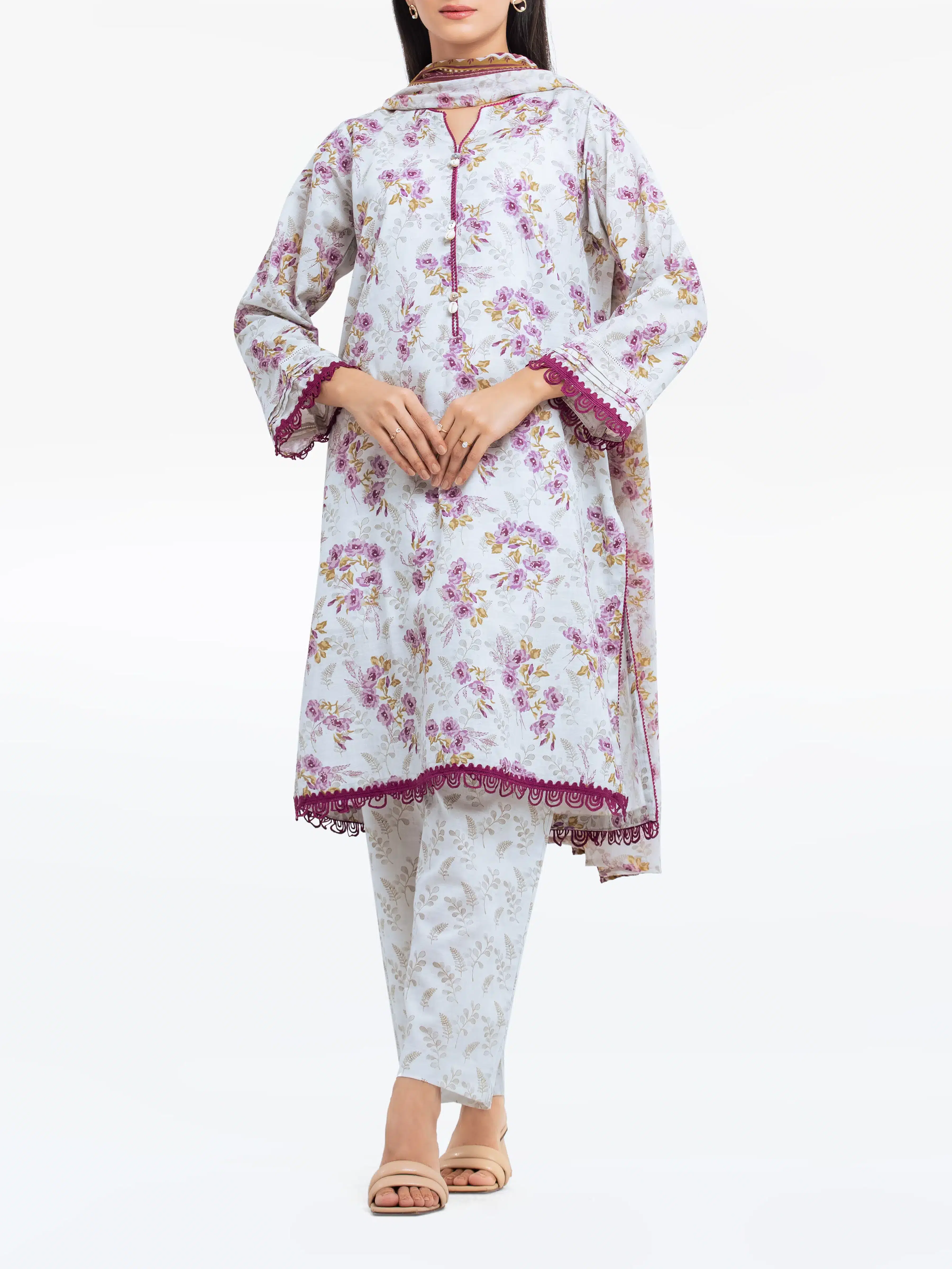 Pret Printed Khaddar Suit - EWTKP24-81492-3P