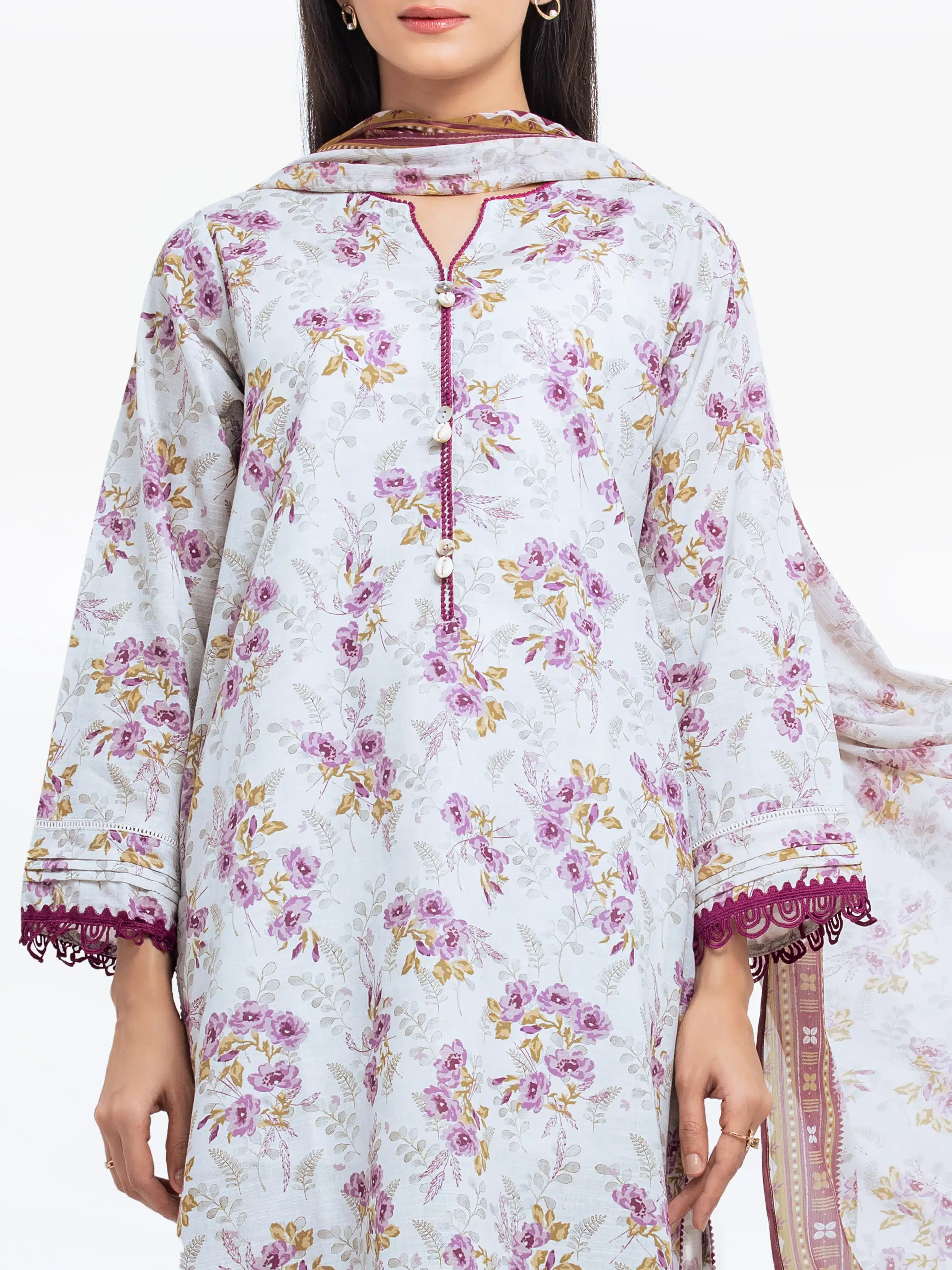 Pret Printed Khaddar Suit - EWTKP24-81492-3P - Image 2