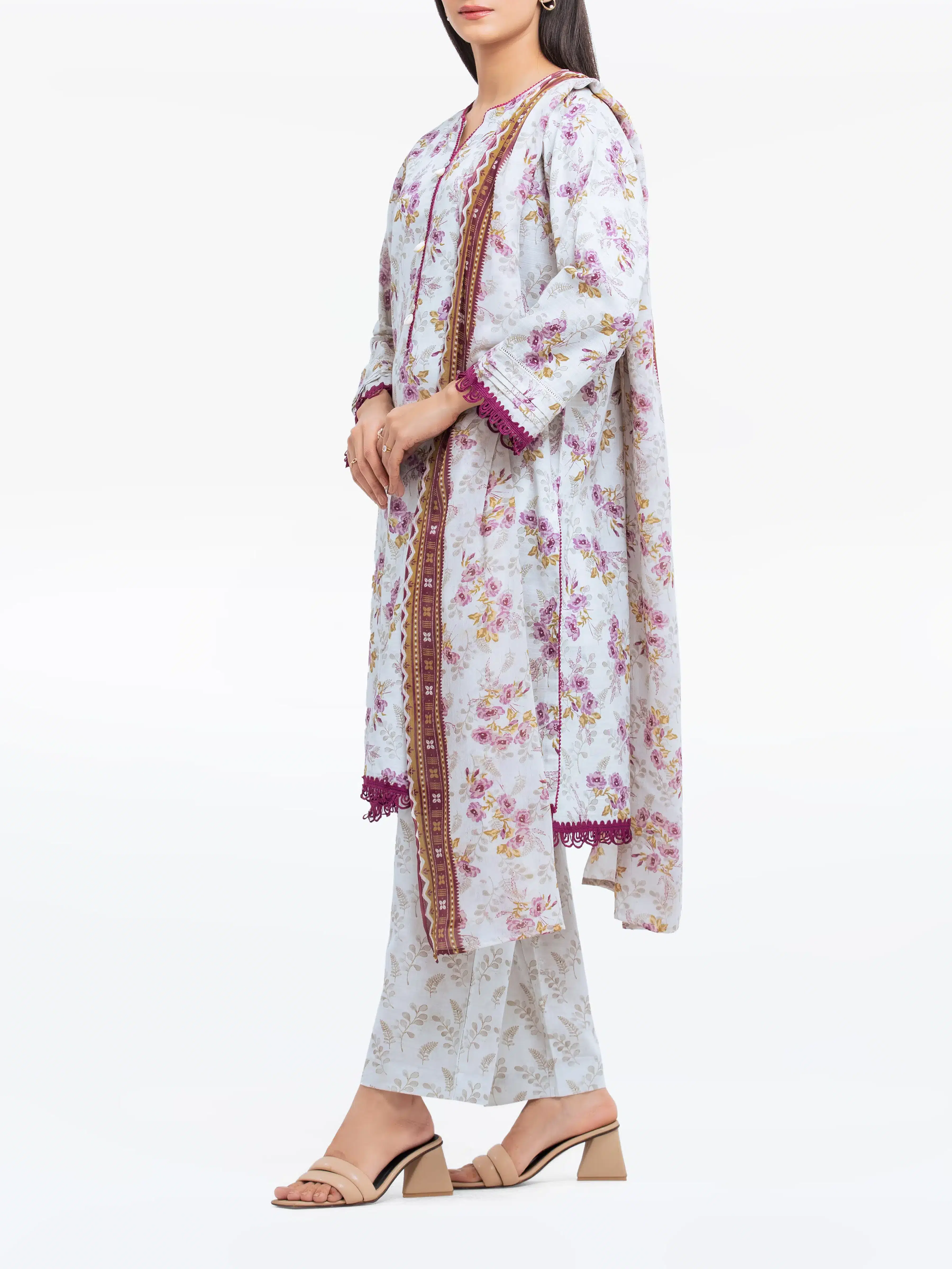 Pret Printed Khaddar Suit - EWTKP24-81492-3P - Image 5