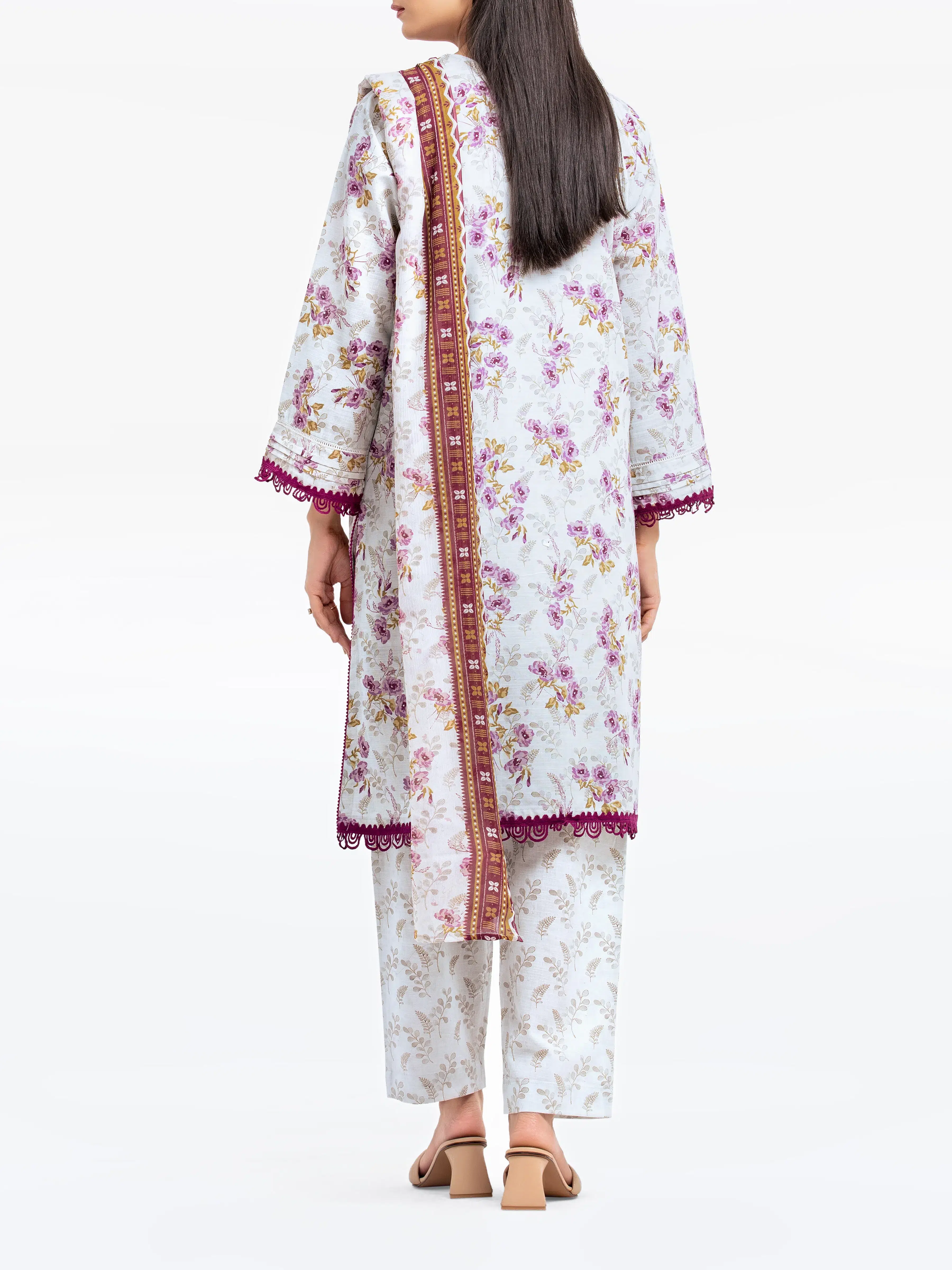 Pret Printed Khaddar Suit - EWTKP24-81492-3P - Image 6